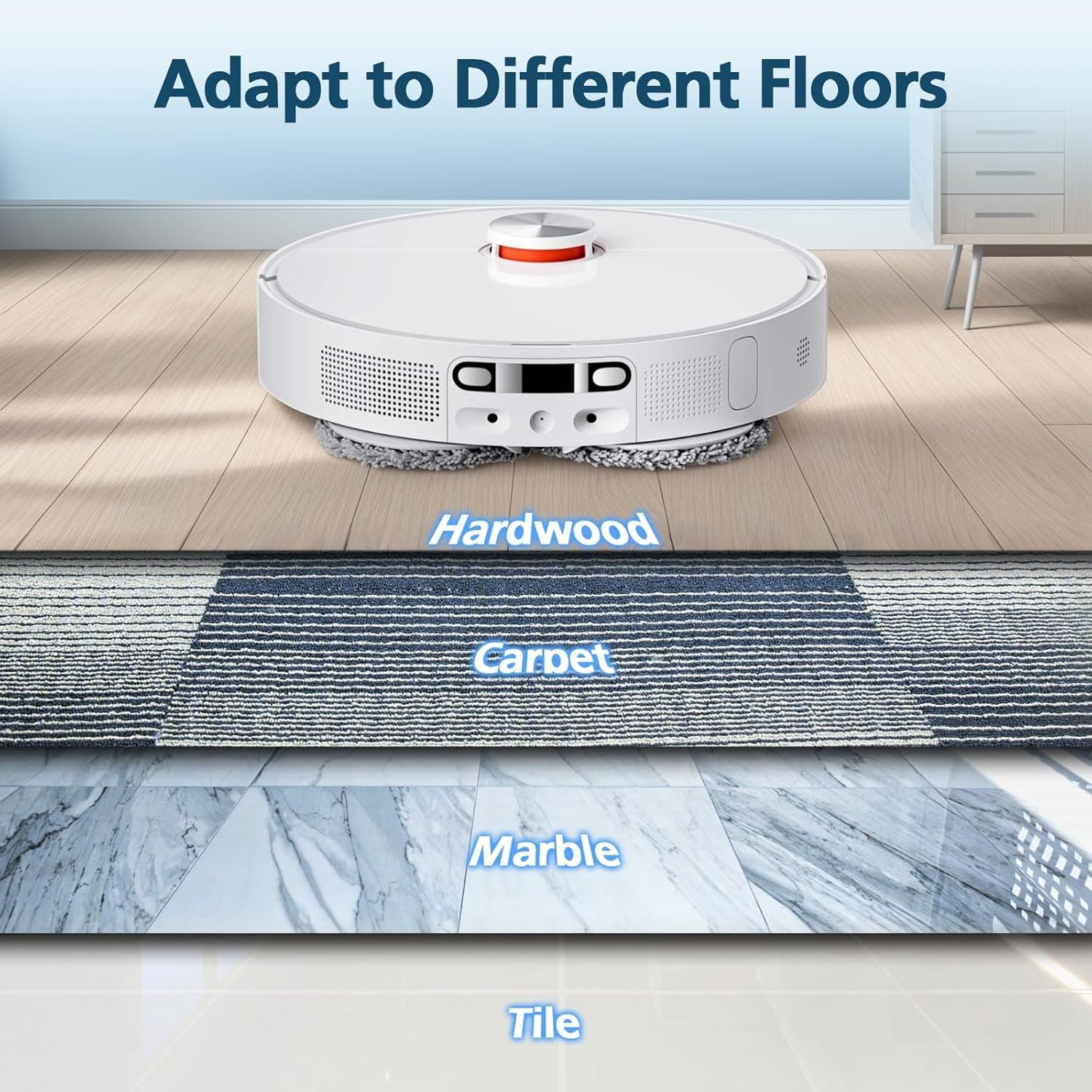 6-Pack Mop Pads or Dreame L40 Ultra/X40 Ultra/X50 Ultra/L50 Ultra/L10S Ultra/ L10s Pro Ultra Heat/L10S Ultra Gen2/L40S Ultra/X30 Ultra/L10 Ultra Robot Vacuum, Washable Microiber Replacement Pads