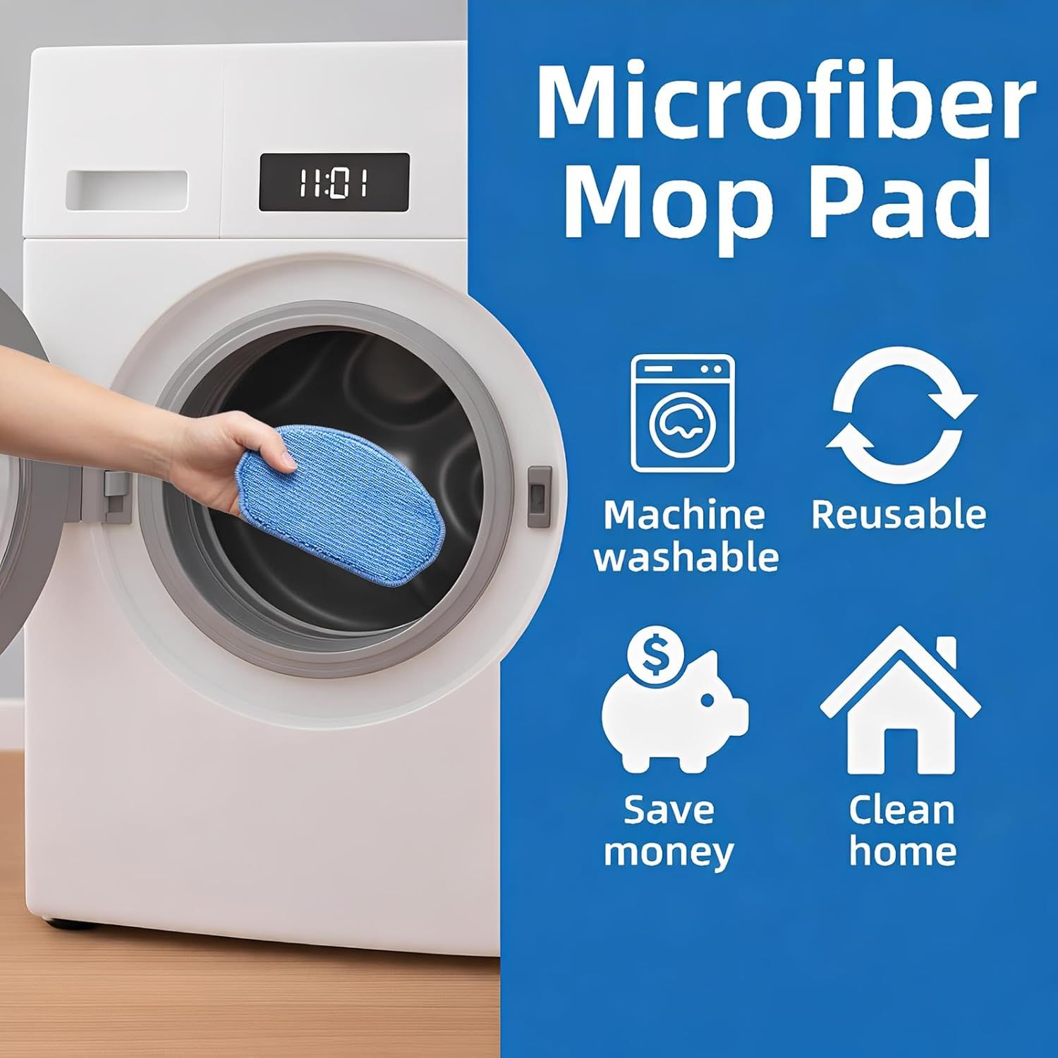 Replacement Parts or MAMNV BR151, or ZCWA BR151, or MANVINS G20, or Kilgone G20, or ONSON BR151, or MANVN BR151, or ZC WAS BR151, or iMartine BR151 Robot Vacuum,6 Side Brush,4 Mop Pad,4 ilter