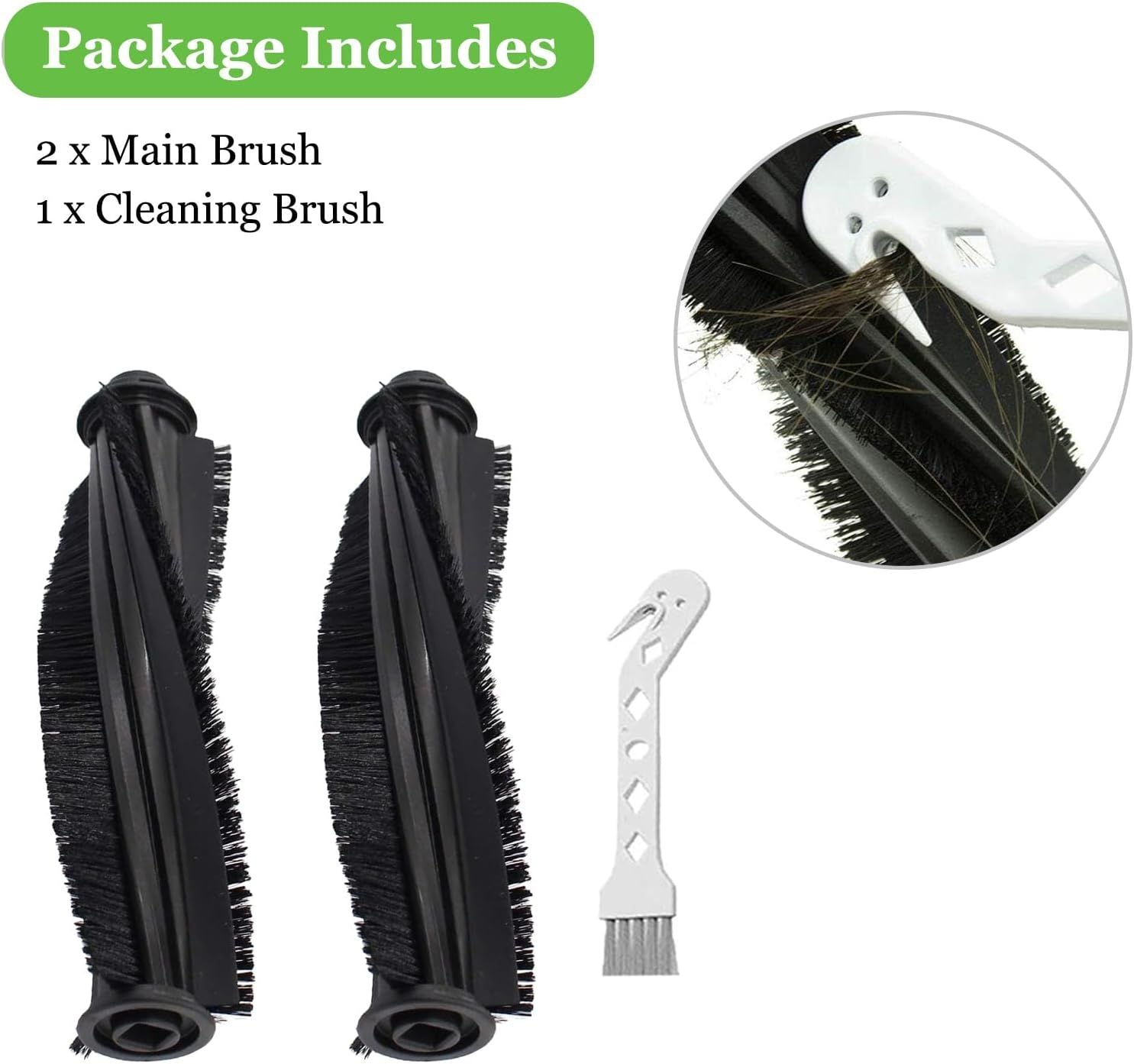 Main Roller Brush or Shark ION AV753 AV752 AV751 R85 RV850 S86 S87 S88 R71 R72 R75 RV761 RV771 RV871 ION Robot Vacuum Cleaner Replacement Accessories