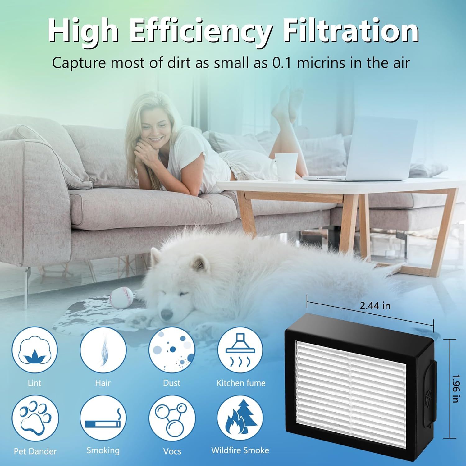 ilters Replacement or i-Robot Roomba E I & J Series i1+ i3 i3+ i4 i5/plus i6 i6+ i7 i7+/plus i8 i8+ E5 E6 E7 Vacuum Cleaner parts 4639161,6 Pack High Eiciency ilters+1 Cleaning Brush