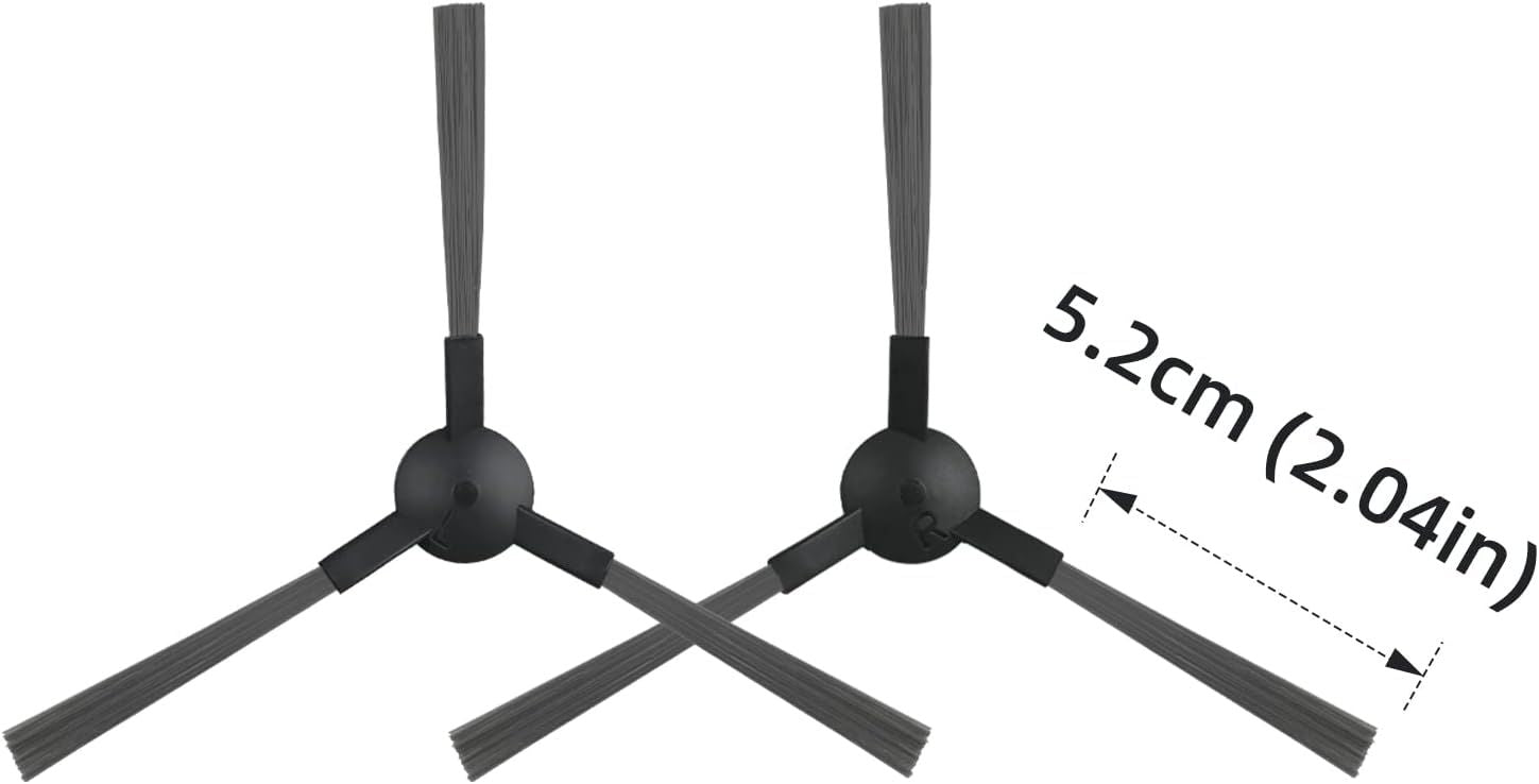Replacement Parts or MAMNV BR150 BR151 BR152 BR153 BR154 also it ZCWA, GTTVO, ONSON, SHELIKI Robotic Cleaners: 4 Side Brushes, 4 HEPA ilters, 2 Mop Pads