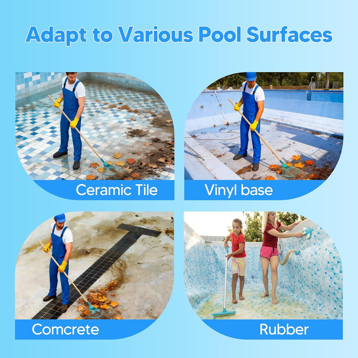 Pool Butterly Clips V-Clips Attachment Clips Replacement or Pool Spa Brush Lea Rake Lea Skimmer 24 Pack