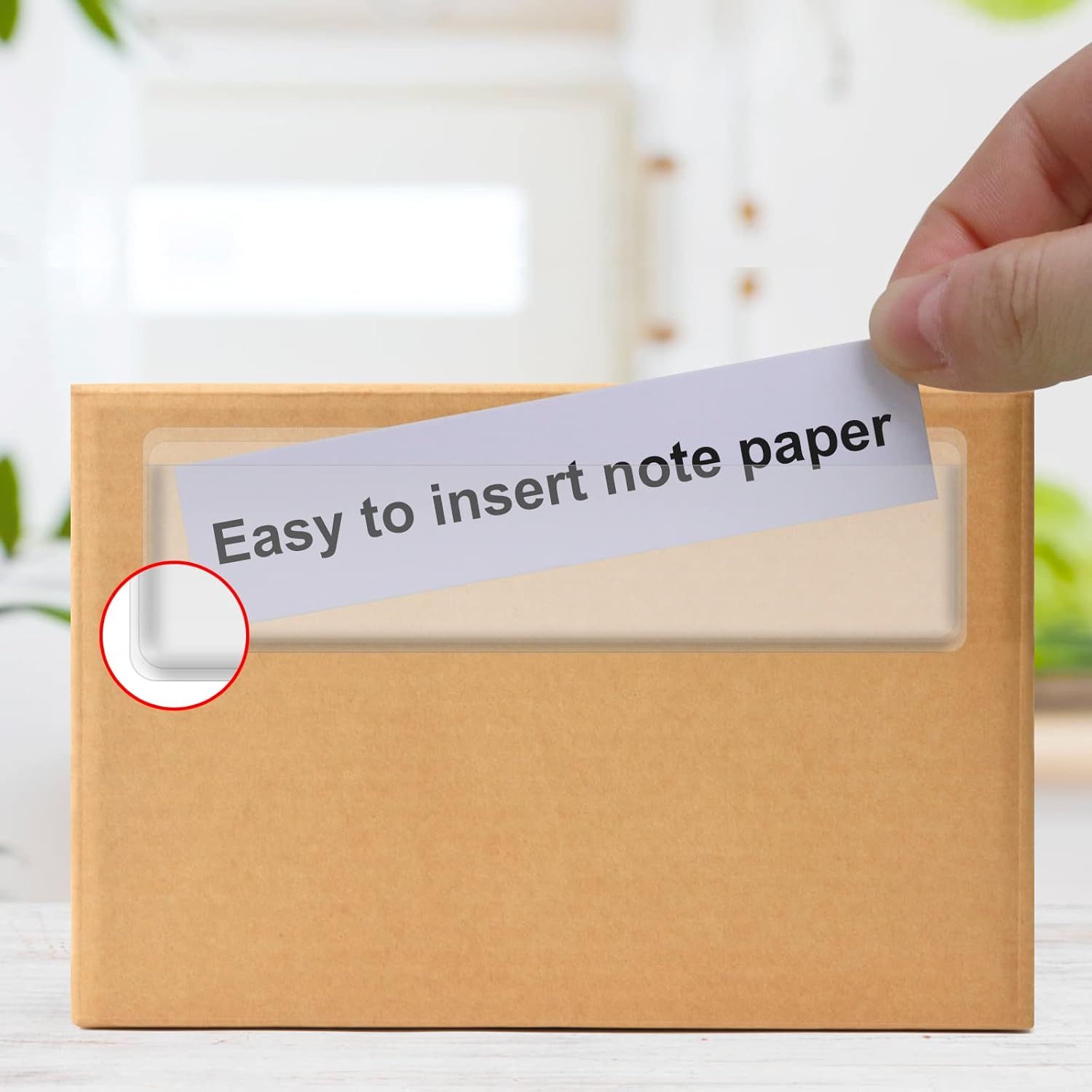 Label Holders Adhesive Shel Tags - 50Pcs Clear Plastic Labels or Storage Bins with Name Label Badge Inserts, Removable Adhesive Pockets or Shel Mailbox Binders Drawers Cabinets Organizer