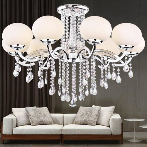 20Pcs Chandelier Crystals, Clear Teardrop Crystal Chandelier Pendants Parts Beads, Hanging Crystals or Chandeliers 38mm, Clear