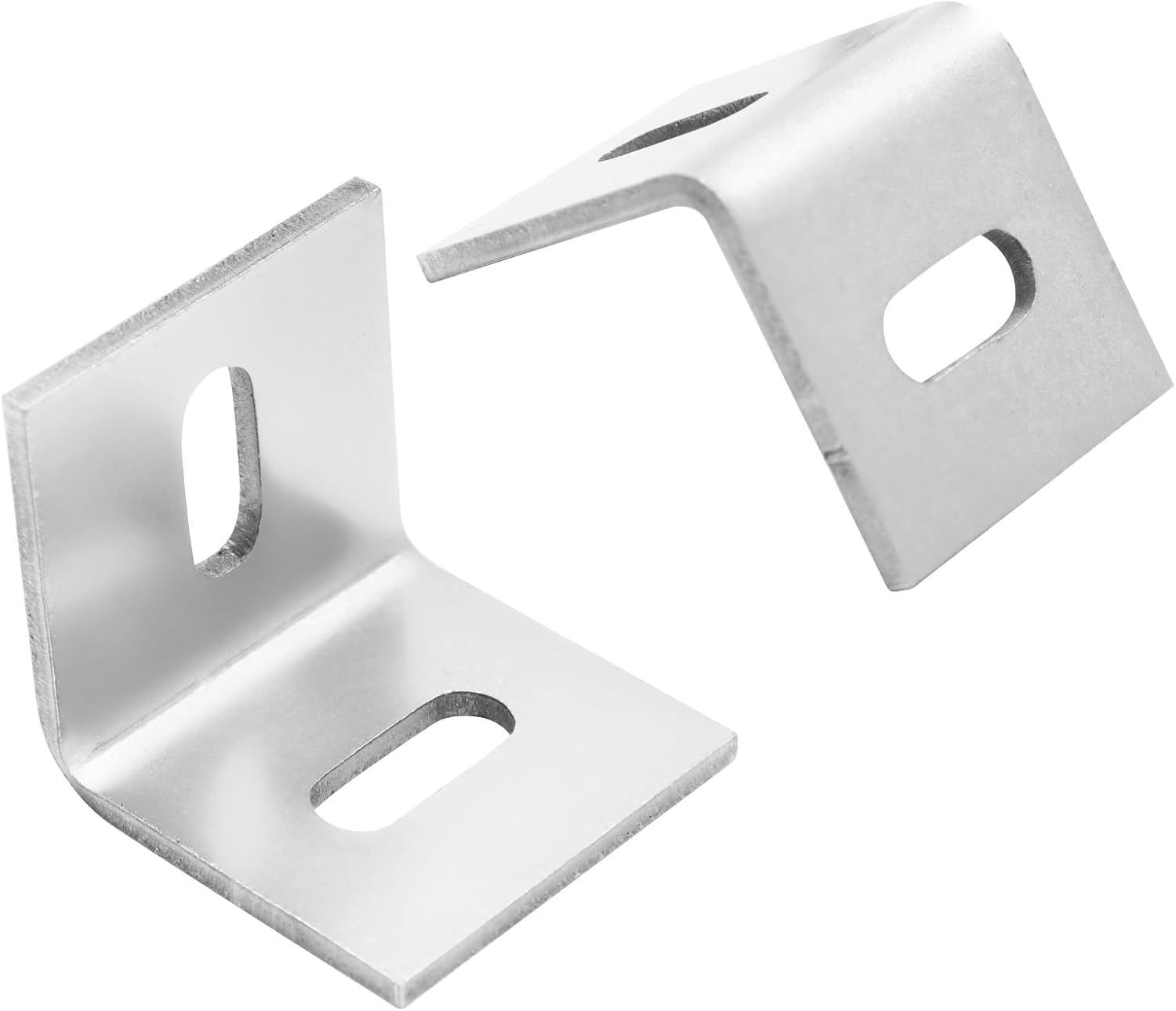Biaungdo 20 Pcs Heavy Duty Table Top Fasteners, Silver Z Clips Fastener Connector, Adjustable Corner Braces Right Angle L Brackets for Table Tops, Shelves, Desk, Chairs, Repairing Furniture