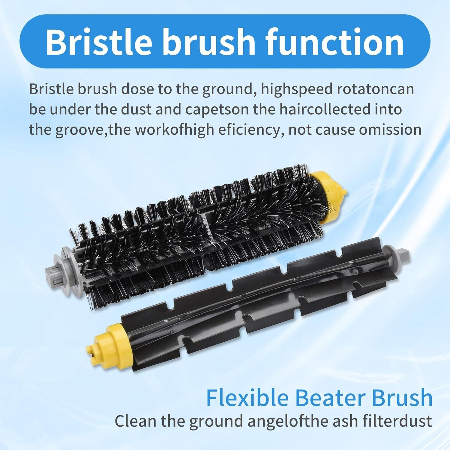 Replacement Parts Kit Bristle lexible Beater Brush & Aero Vac ilter & Side Brush Compatible with iRobot Roomba 600 Series 595 610 614 618 620 630 640 650 660 680 685 690 692 694 695 Vacuum