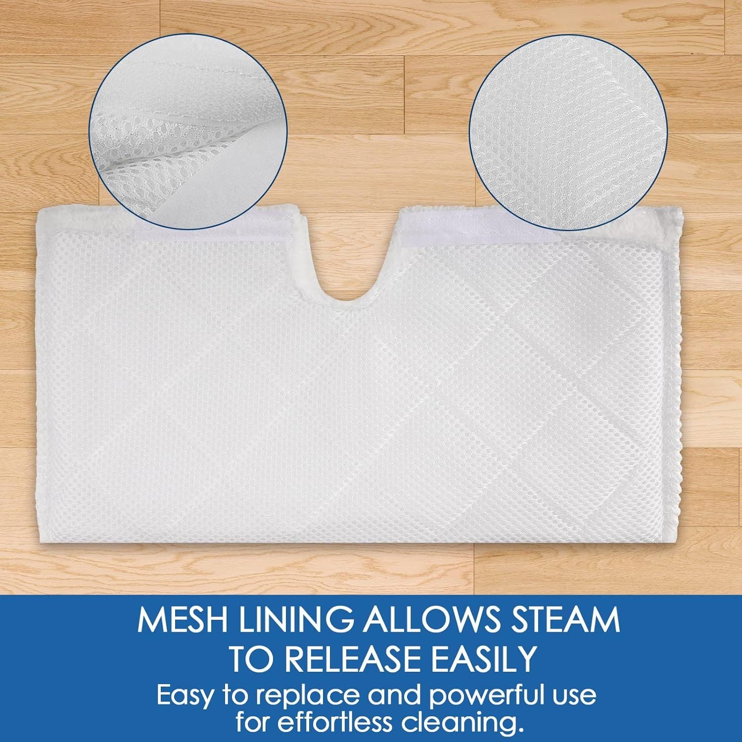 S3501 S3601 Steam Mop Replacement Pads Compatible with Shark Steam Pocket Mop, Vacmop Replacement Pads or Shark Steamer Pads S3500 Series S3501 S3601 S3550 S3601D S3901 S3801 S3801CO, White