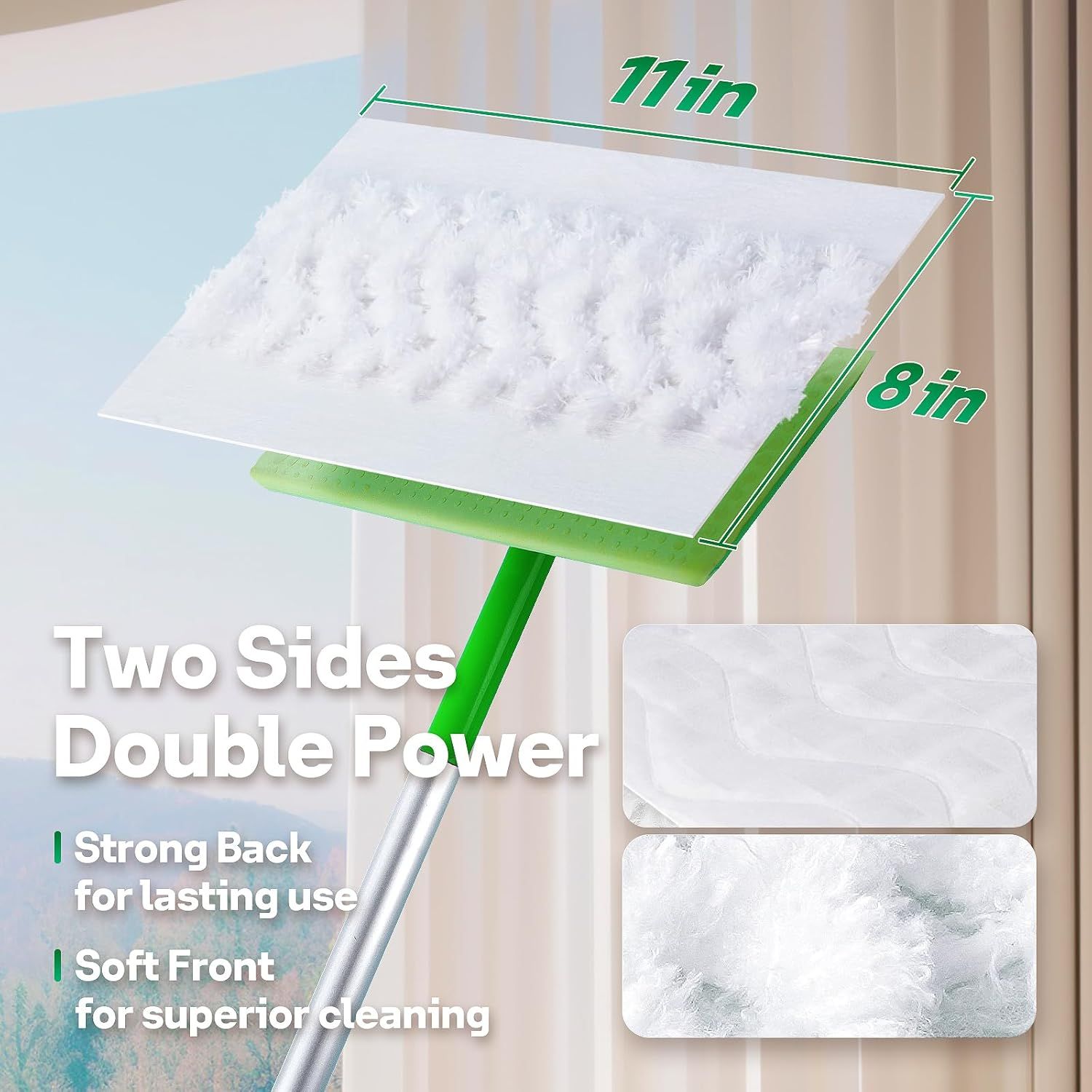 Dry Mop Pads or Swier Sweep and Mop, Heavy Duty Pet Dry Sweeper Reills, Sweeping Cloths or Cleaning Hardwood loor Dust and Hair, Disposable, Unscented, 30 Count