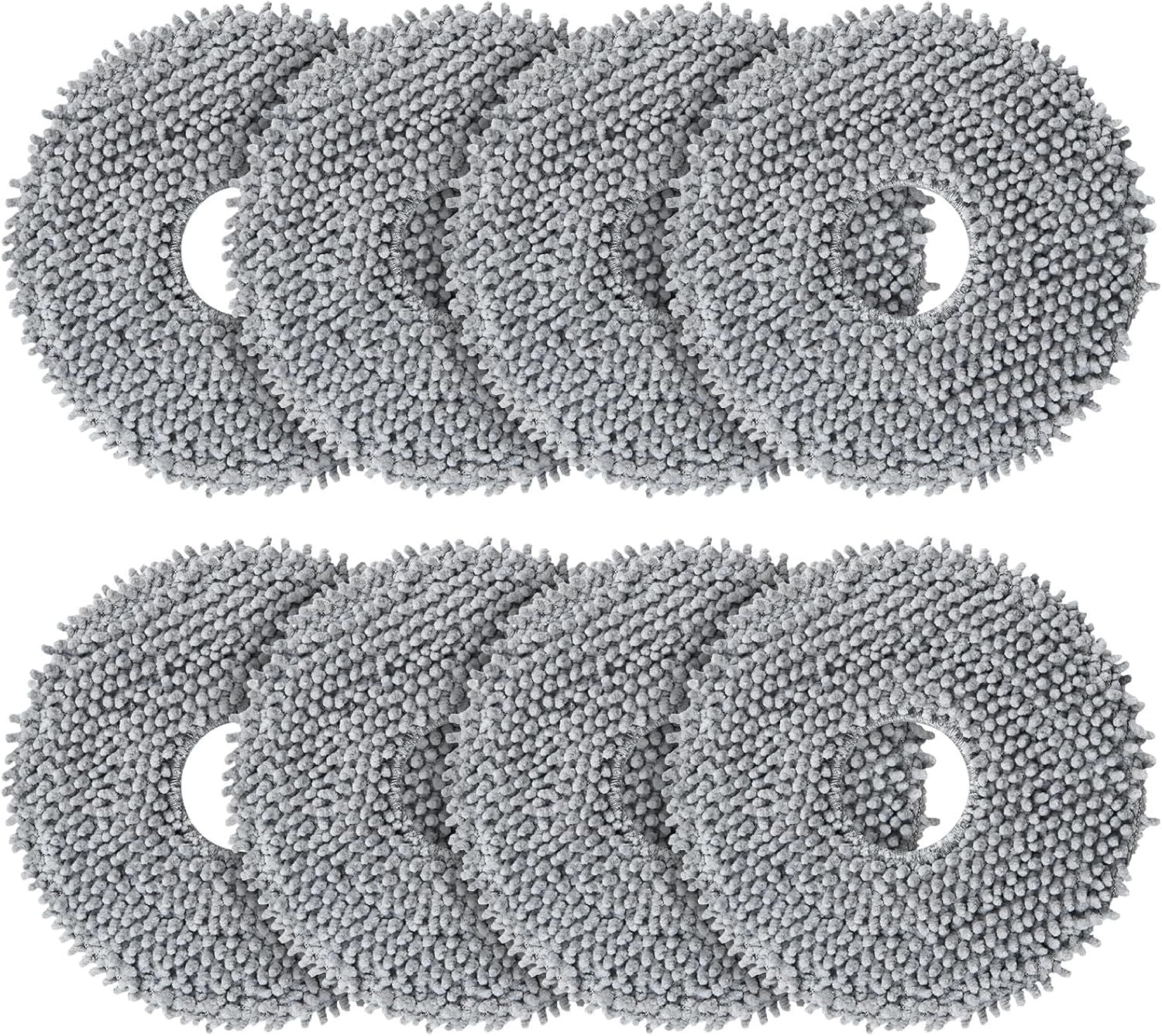 8 Pack Mop Pads or QV 35A/Saros 10R/Q Revo/Qrevo S/Qrevo Pro/Qrevo Plus/Qrevo Master/Qrevo Slim/Qrevo Curv/Qrevo Edge Robot Vacuum Cleaner, Spin Cleaning Pads Replacement Accessories Set