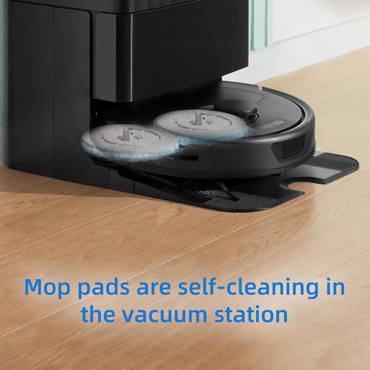 8 Pack Mop Pads or QV 35A/Saros 10R/Q Revo/Qrevo S/Qrevo Pro/Qrevo Plus/Qrevo Master/Qrevo Slim/Qrevo Curv/Qrevo Edge Robot Vacuum Cleaner, Spin Cleaning Pads Replacement Accessories Set