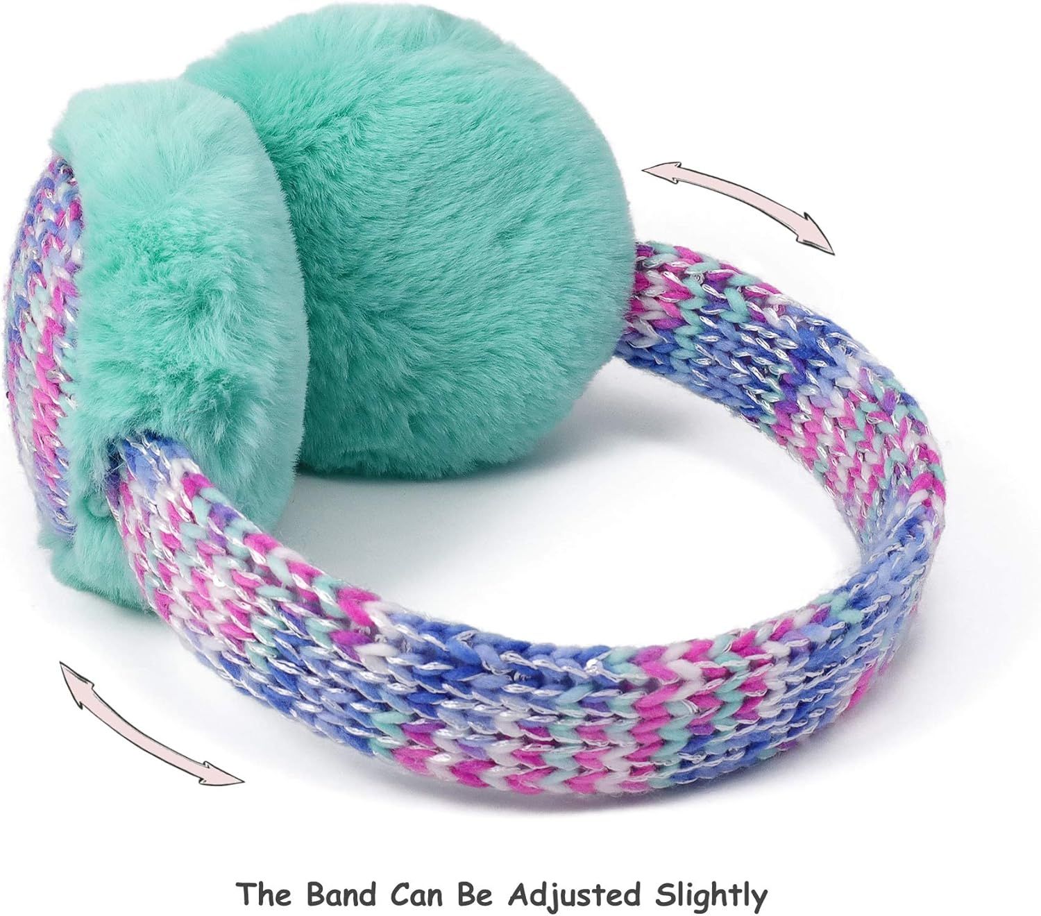 Kids Knit Earmus Winter Outdoor urry Ear Warmers or Boys Girls rom Toddler to Big Kids