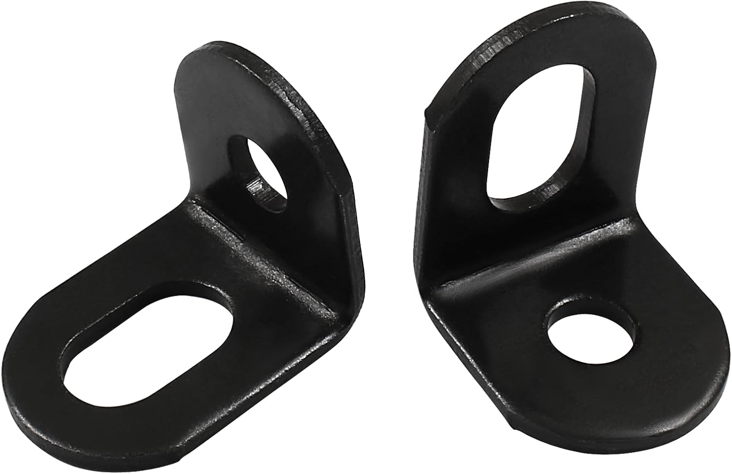 Biaungdo 15 Pcs 18x18x21mm/0.7"x0.7"x0.83" Adjustable Right Angle Brackets L-Shape Corner Brace Support Black