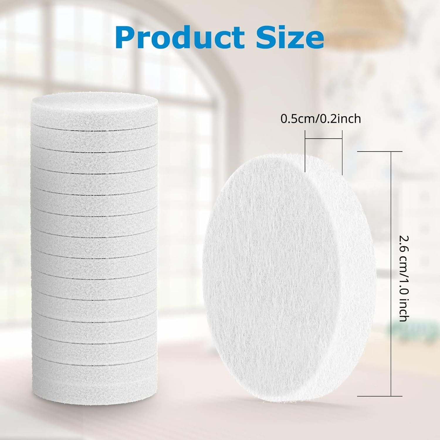 30 Pack Core Mini Aroma Pads Replacement or LEVOIT LV-H128 Essential Oil Replacement Aromatherapy Reill Pads Compatible with LEVOIT Core Mini/LV-H128 Air Puri-ier White