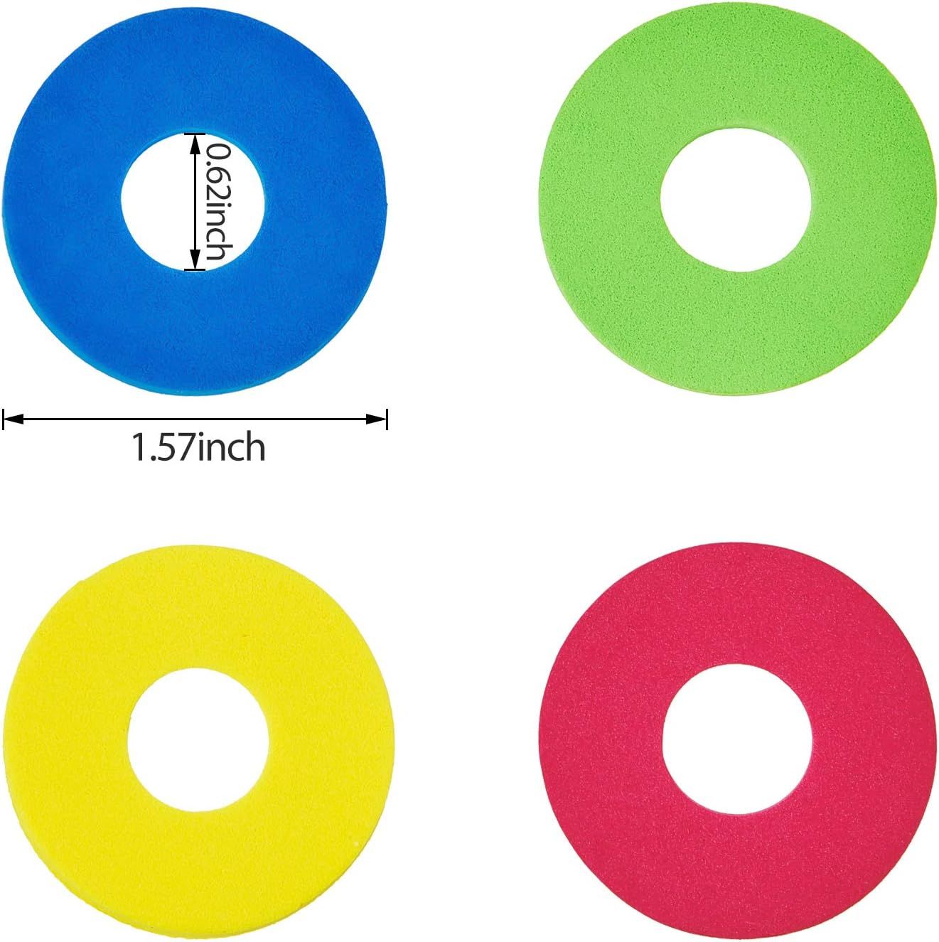 36 Pieces oam Disc Shooter Spare lying oam Disc Toy or Remote Control Robot Toy, Red, Blue, Yellow, Green