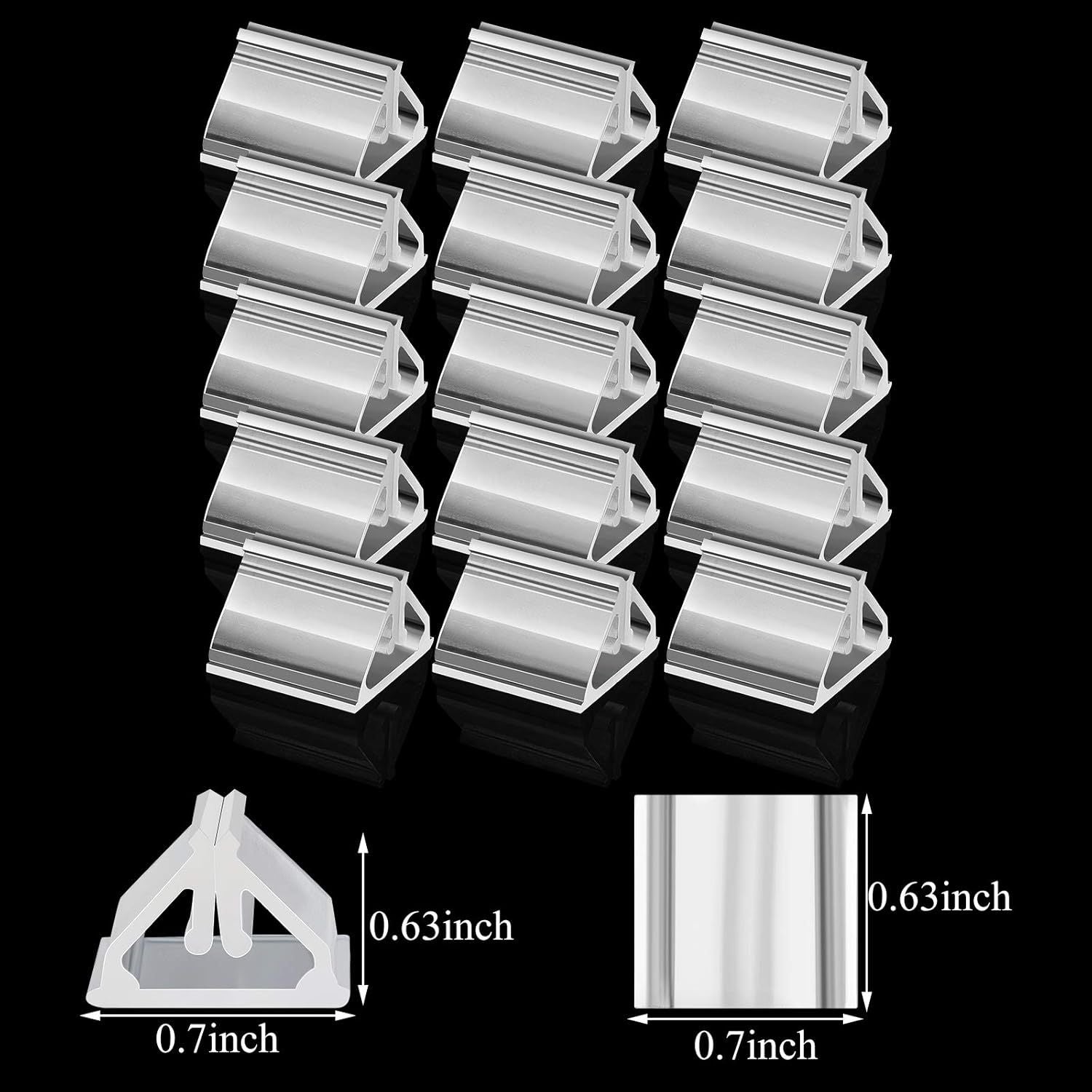 48 Pieces Plastic Game Piece Card Stands Clear Game Card Display Holders Picture Stands Markers DIY Playing or Board Party avor Photos Memos Pictures Display, 0.7 x 0.63 Inches