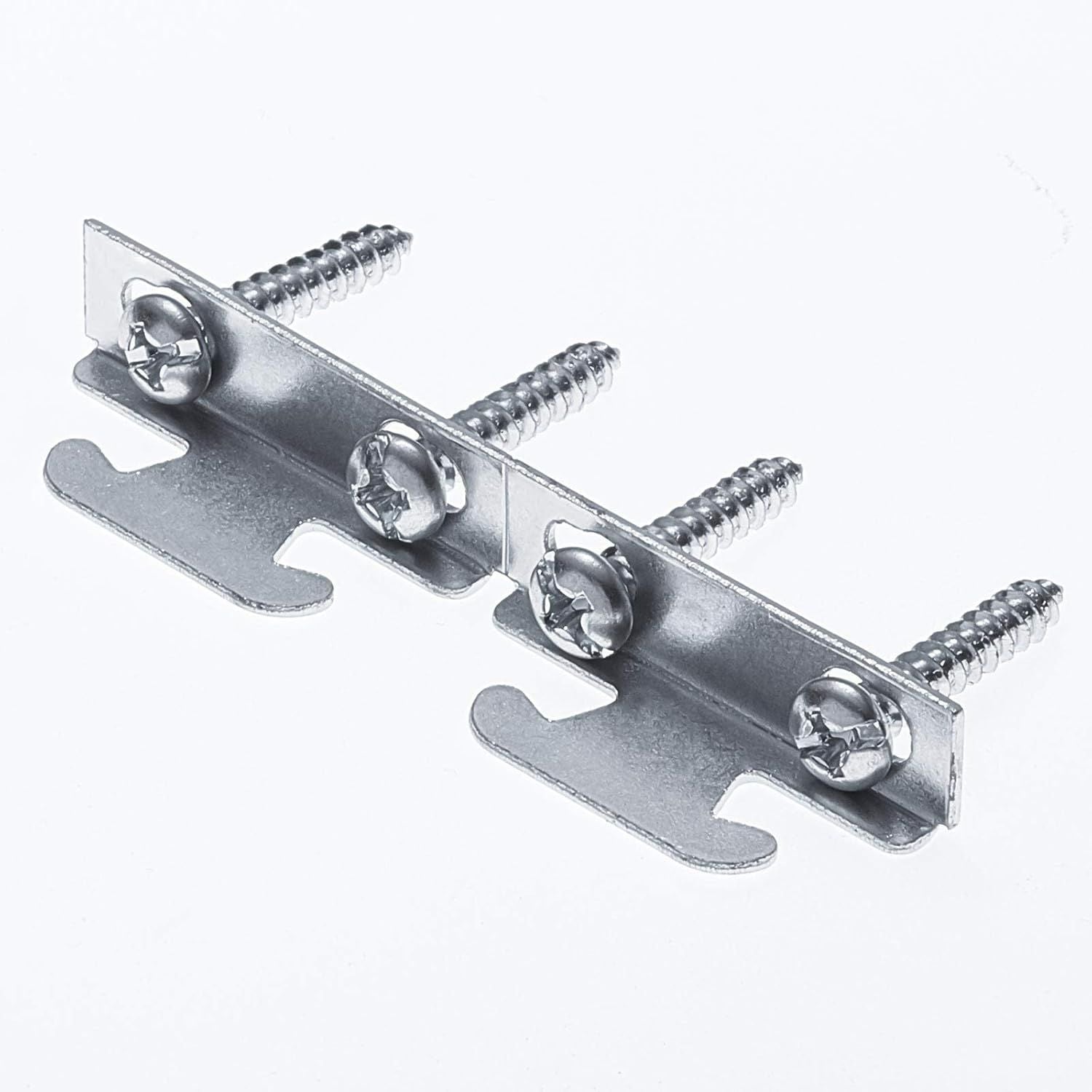 Curtain Rod Brackets & Hooks Accessories - Adjustable Sets with Screws & Support Hangers or Home & Kitchen 10 Sets