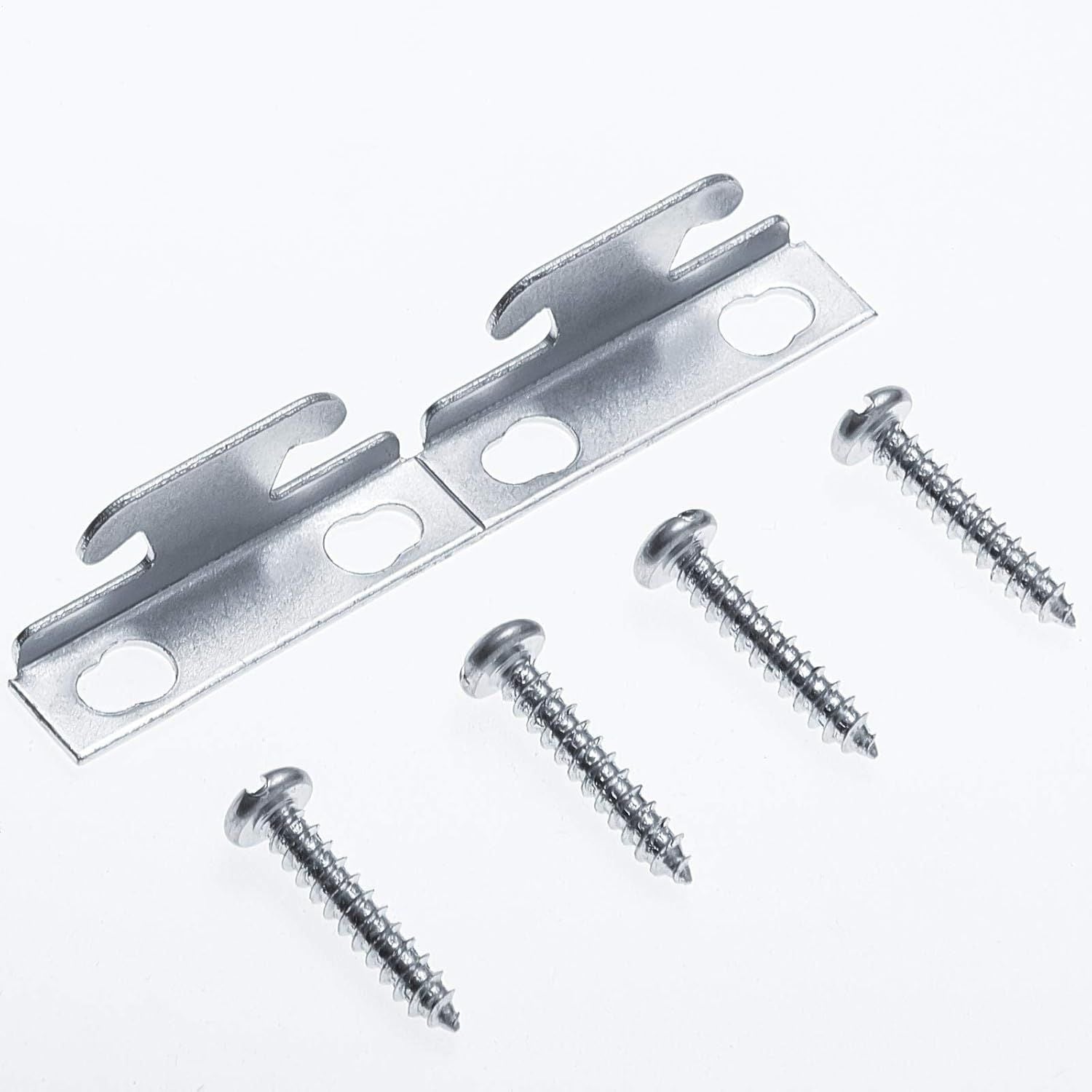 Curtain Rod Brackets & Hooks Accessories - Adjustable Sets with Screws & Support Hangers or Home & Kitchen 10 Sets
