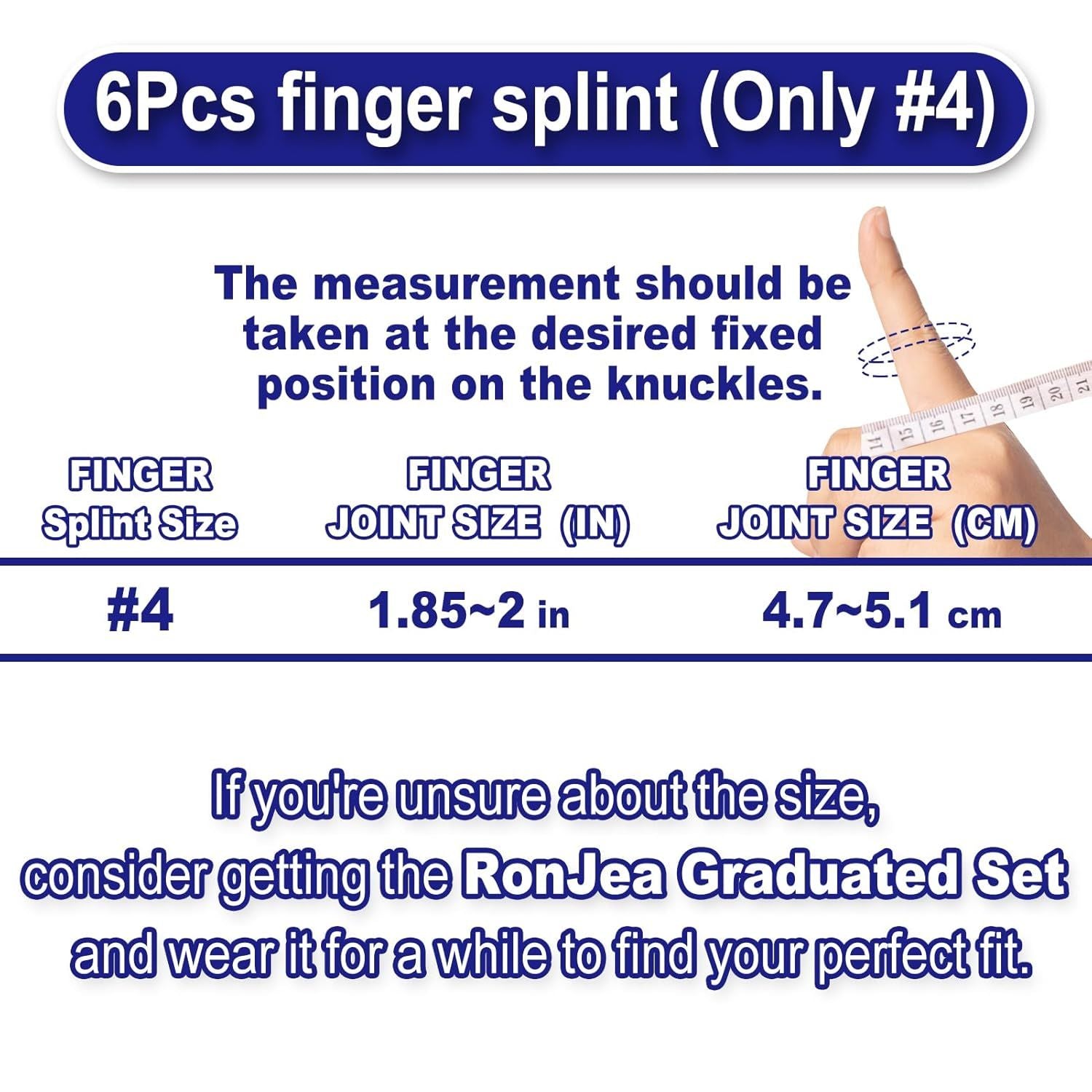 6Pcs Oval inger Splints, Trigger inger Splint or Trigger/Mallet/Arthritis/Straightening, inger Brace Support, Pack o 1 Size #4