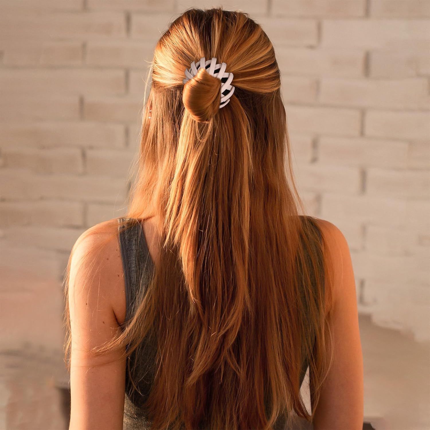 6Pcs Bird Nest Magic Hair Clips Hair Nest or Bun Strong Ponytail Holders Hair Accessories or Women Girls Neutral, Small