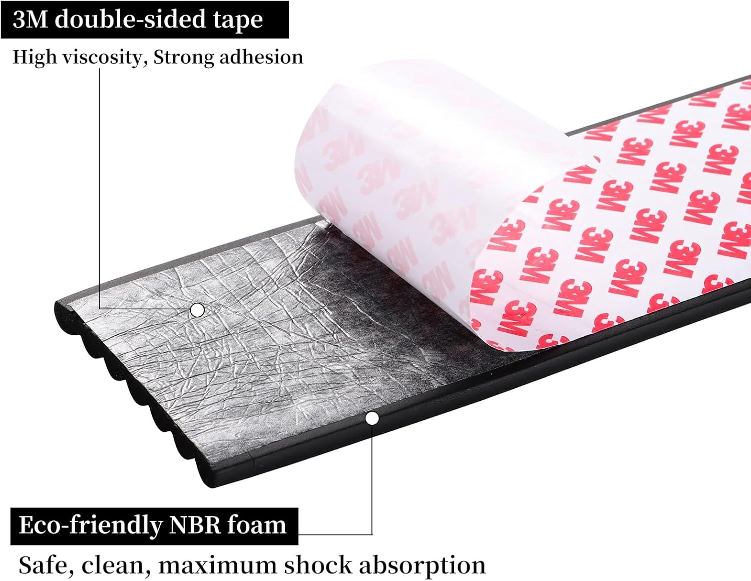 Corner Protector or Baby, Widen Edge Protector with Adhesive Backing, Baby Prooing Edge Corner Protectors Sel Adhesive urniture Corner Guard Bumper or Table, Desk, ireplace Black, 6.6t