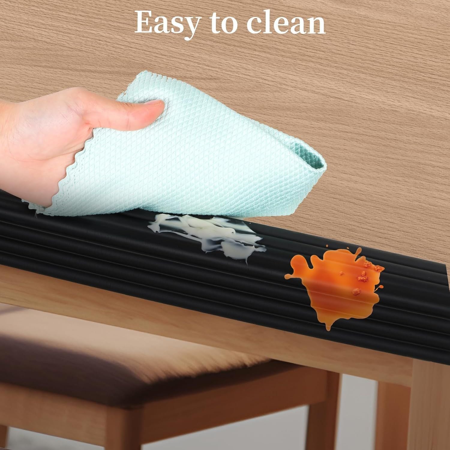 Corner Protector or Baby, Widen Edge Protector with Adhesive Backing, Baby Prooing Edge Corner Protectors Sel Adhesive urniture Corner Guard Bumper or Table, Desk, ireplace Black, 6.6t