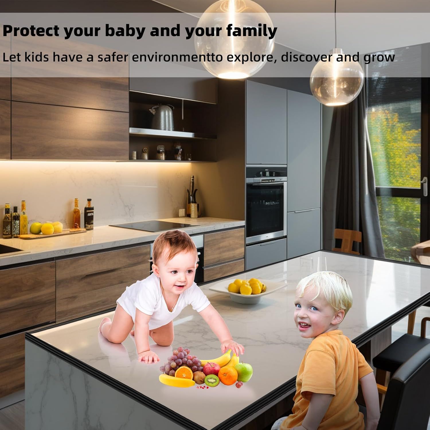 Corner Protector or Baby, Widen Edge Protector with Adhesive Backing, Baby Prooing Edge Corner Protectors Sel Adhesive urniture Corner Guard Bumper or Table, Desk, ireplace Black, 6.6t