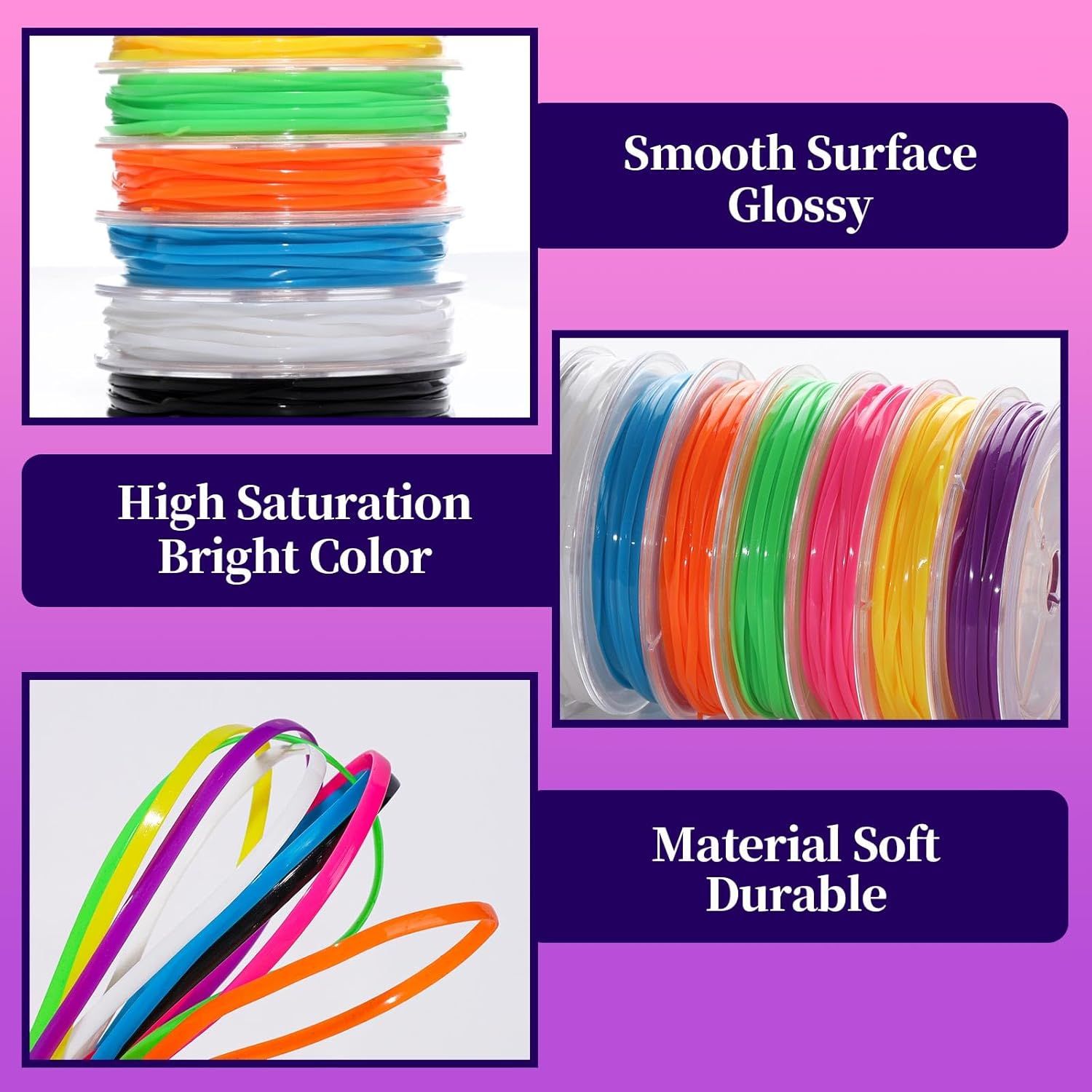 8 Color Lanyard Kit, Bright Color Lacing Cord, Lanyard String or Crats, Bracelets and Jewelry Making
