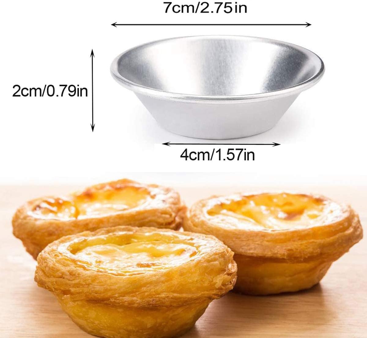 Cake Molds for Baking Bundle, 6 Inch Angel Food Cake Pan with Removable Bottom & 20Pcs Mini Tart Pans
