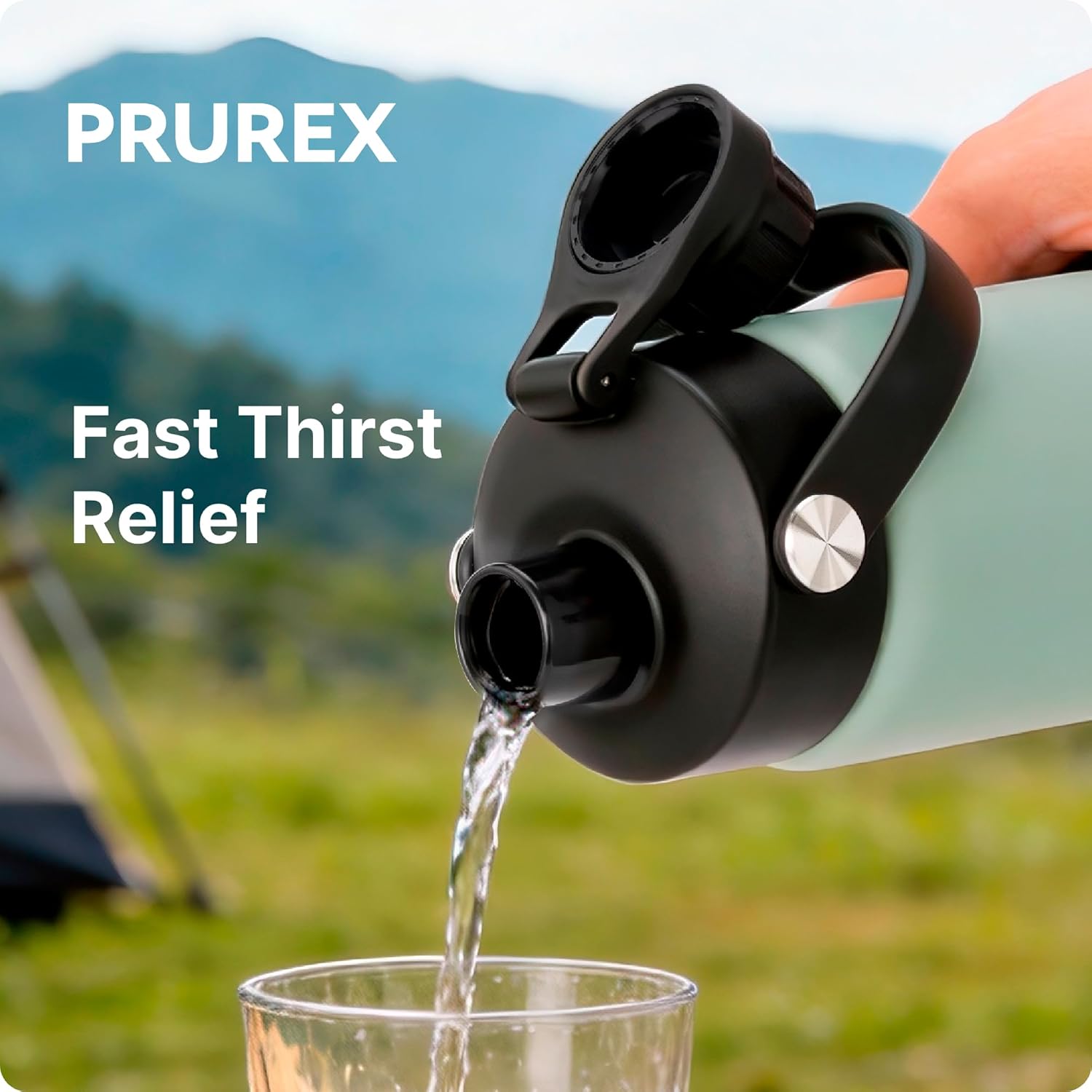 Spout Lid for Simple Modern Water Bottle 14oz 18oz 24oz 32oz, Replacement Chug Lid for Simple Modern Summit Bottle, One-Handed Operation, Leak-Proof & Durable 2 Pack