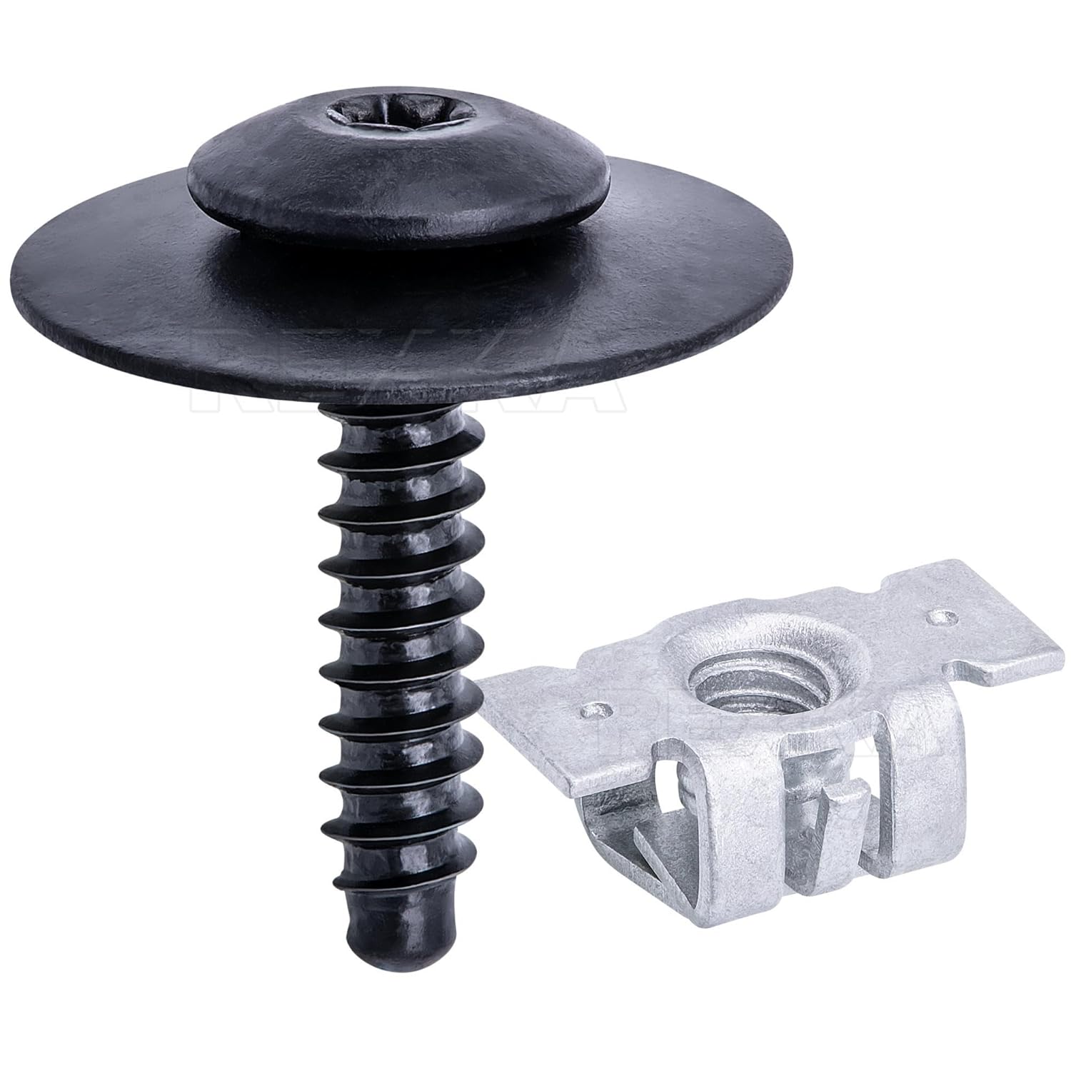 Rexka 20 Sets M4.2-1.41 #8 Bumper Cover Fender Liner Screw Nut 11609952 11548270 for GM Chevy Hummer Buick Cadillac Saturn Cadillac GMC Trucks