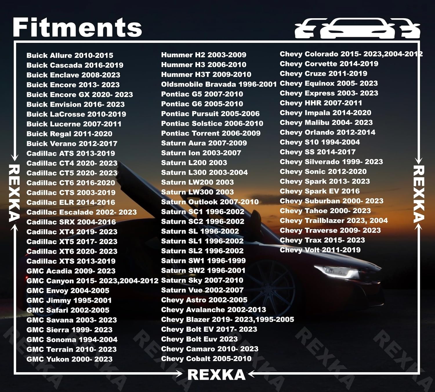 Rexka 20 Sets M4.2-1.41 #8 Bumper Cover Fender Liner Screw Nut 11609952 11548270 for GM Chevy Hummer Buick Cadillac Saturn Cadillac GMC Trucks