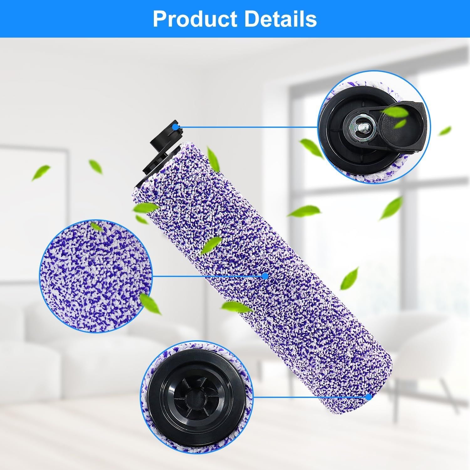 8 Pack Brush Roller and ilter Replacement or Shark WD201 Vacuum - Washable oam ilters or WD100, WD101, WD101C, WD200, WD200C, WD201, WD201C - HydroVac Pro XL 3-in-1 Vacuum