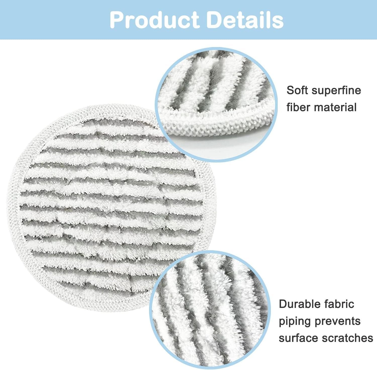 16 Pack S7001 Pads Replacement Steam Mop Pads or Shark S7001 S8201 S7201 S7000AMZ S8001 S7000 S7005 S7020 Series Steam Mop Pads,Steam & Scrub All-in-One Scrubbing Mop Pads,Compare Part #:XKITP7000
