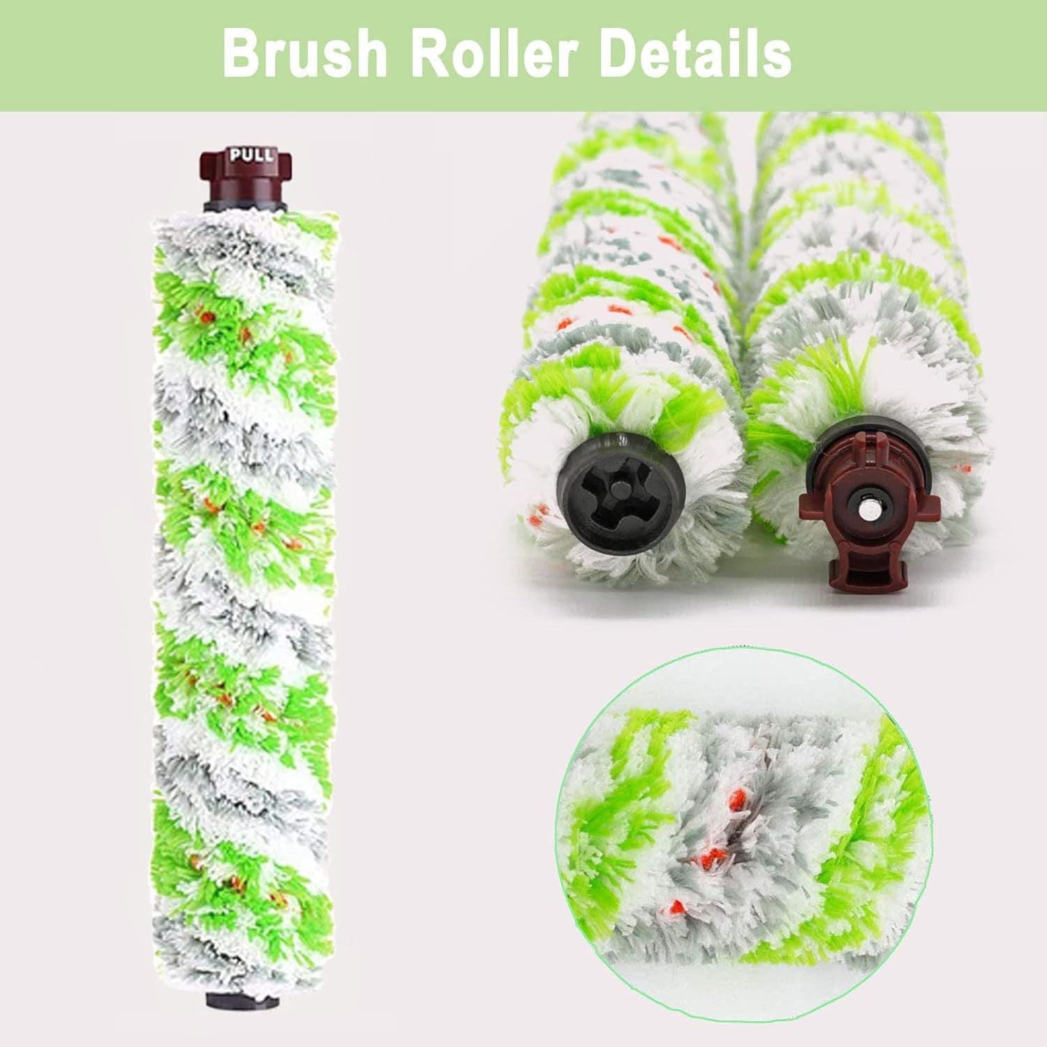 8 Pack Replacement Parts or Bissell CrossWave Pet Pro 2306A & CrossWave 1785 Series 3888A Vacuum Cleaner, 4 Pack 2460 Brush Rolls, 4 Pack 1866 ilters, Compare to Part 1613568&161-3568, 1608684