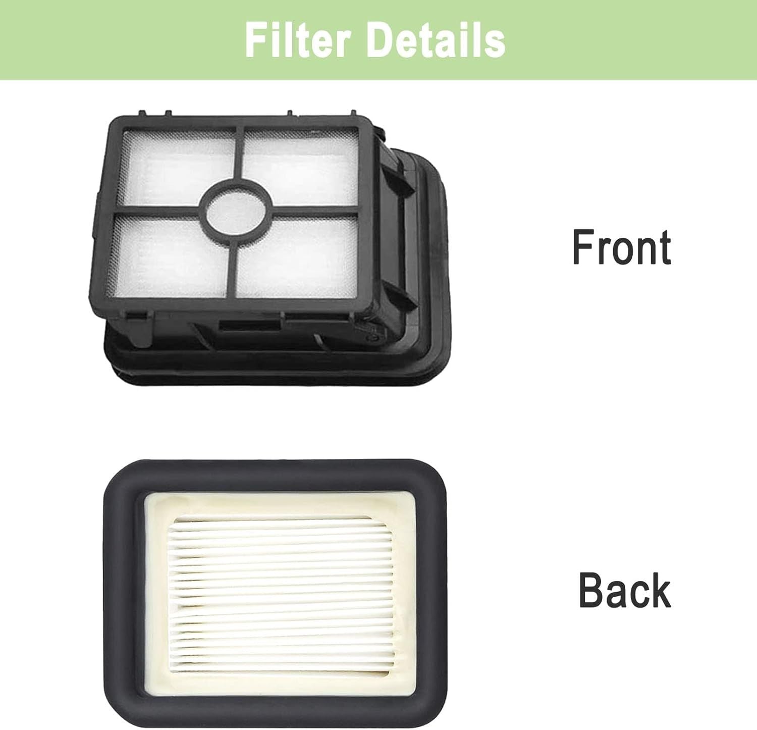 8 Pack Replacement Parts Compatible with Bissell CrossWave 1785 2306 3888A Vacuum Cleaner 4 Pack Multi-Surace Brush Roll 1868 4 Pack Vacuum ilter 1866 Compare to Part 1608683 160-8683 1608684