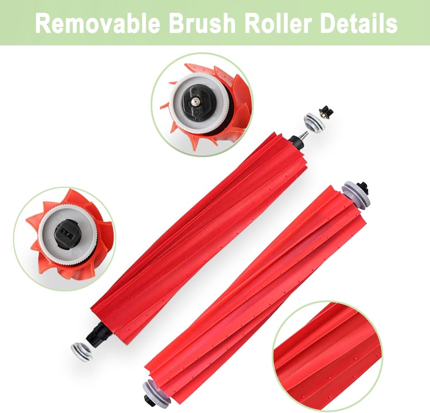 17 Pack Q7 Replacement Parts Compatible or Q7 Q7+ Q7 Max Q7 Max+ Vacuum Cleaner,1 Main Brush, 4 ilter, 4 Side Brush, 4 Mop Cloth, 4 Dust Bag
