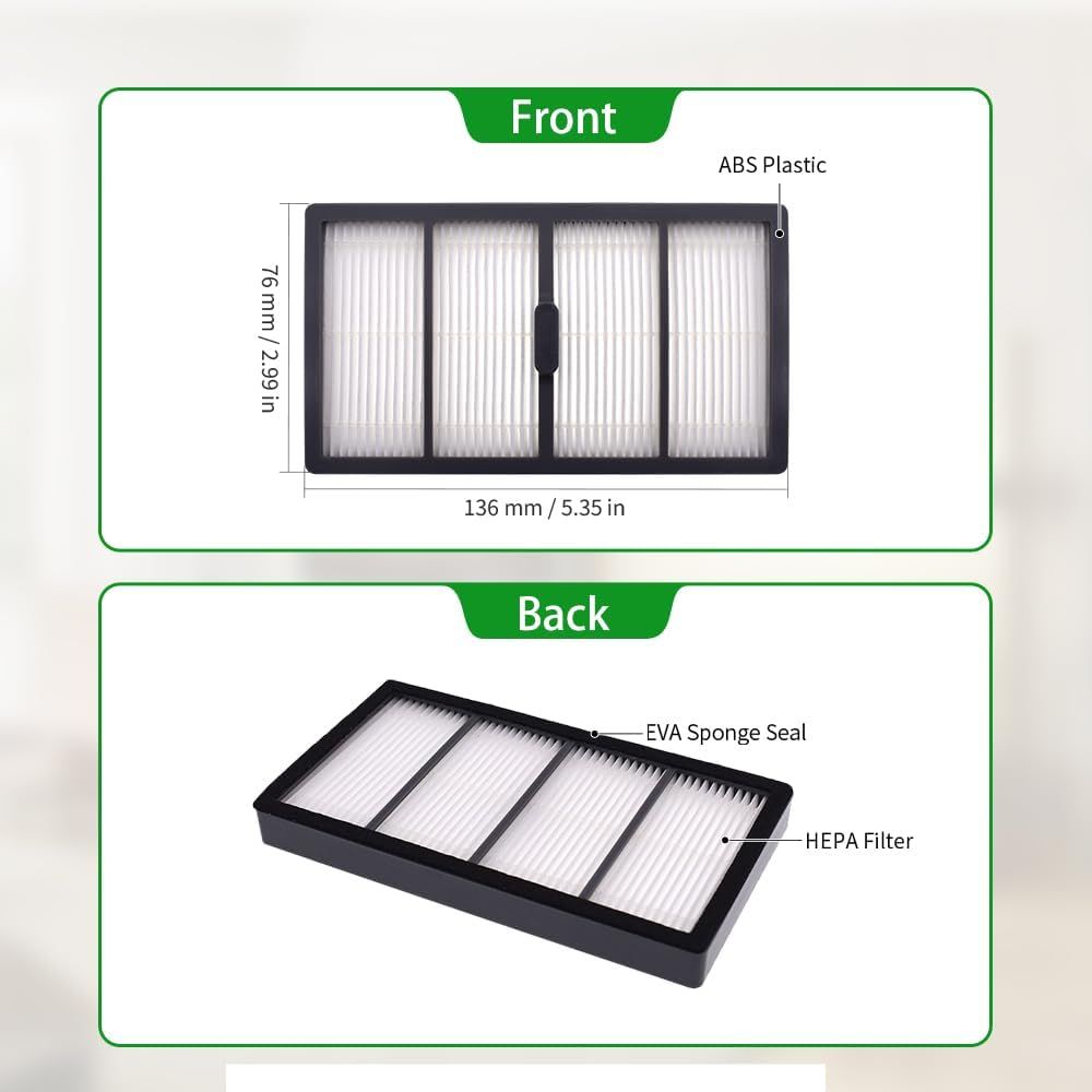 Replacement ilters Compatible with iRobot Roomba S Series S9 9150 S9+ Plus 9550 Robot Vacuums, 8-Pack.