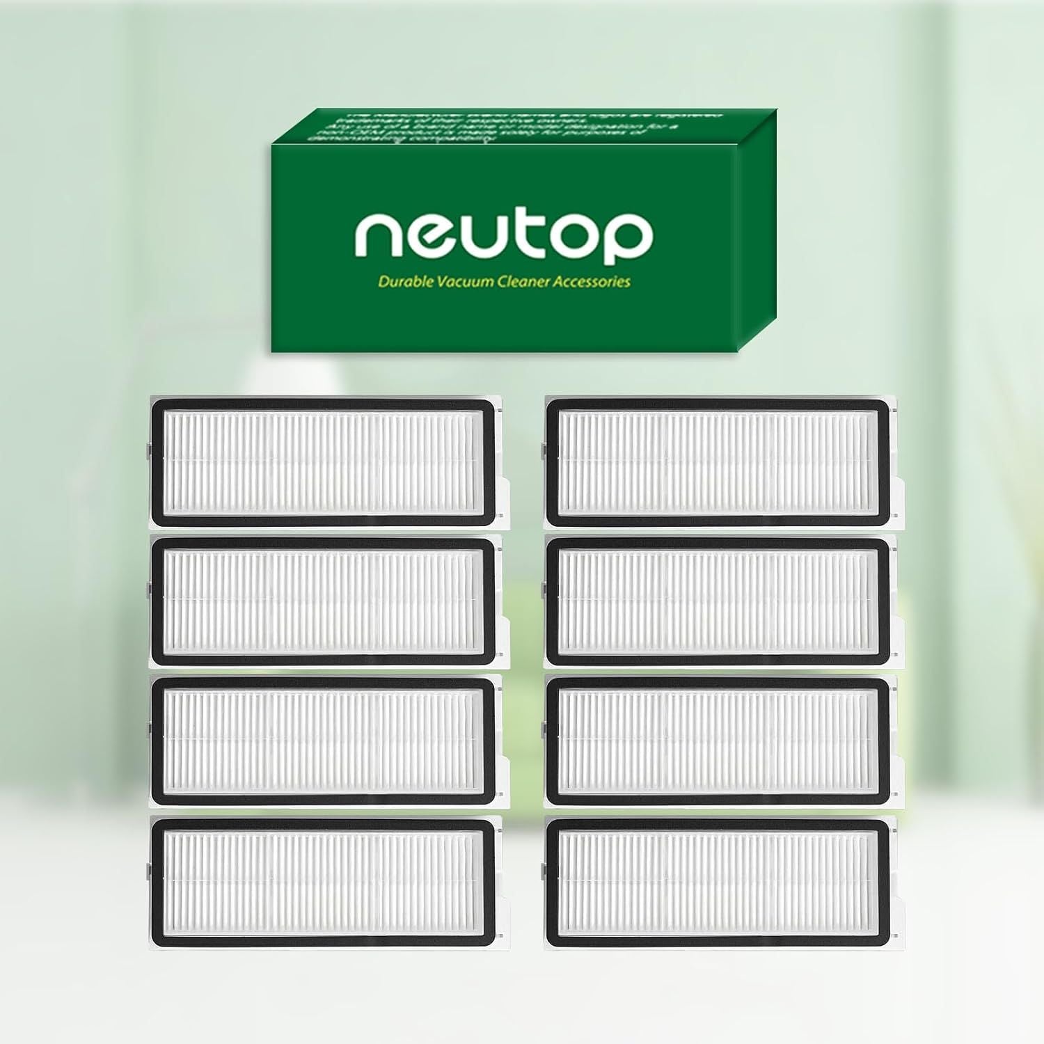 Replacement ilters Compatible with Qrevo S, Qrevo Plus, Qrevo Pro, Qrevo S5V, QV 35A, QV 35S, Qrevo Edge, Qrevo Edge S5A, Qrevo Curv, Qrevo Curv S5X, Robot Vacuums, 8-pack