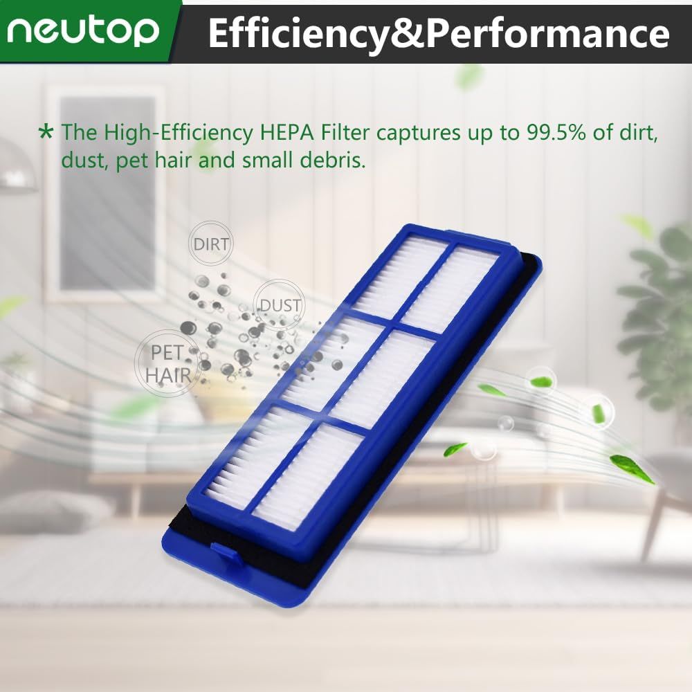 Replacement ilters Compatible with euy Robovac 11S Max, 15C Max, G30, G30 Edge/Hybrid/Verge, G10, G20, Robot Vacuums Accessories with Cleaning Brush