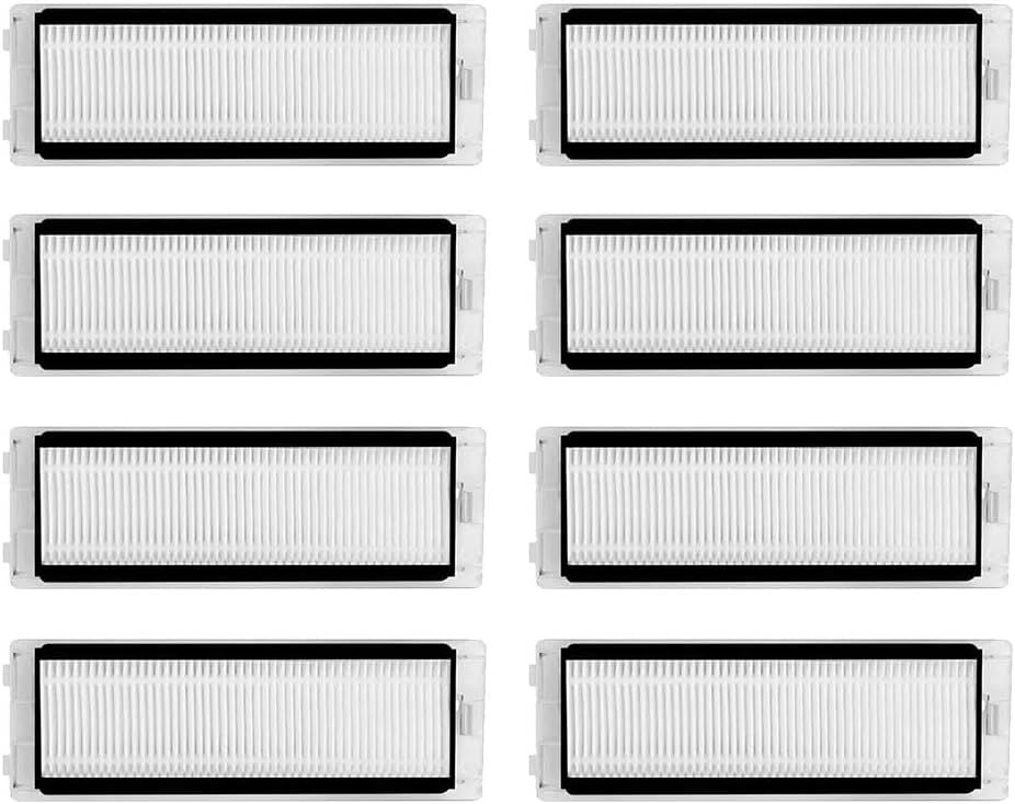 Replacement ilters Parts, Compatible with Q Revo/Qrevo 2R3W, Robot Vacuums Cleaner Replacement Spare Parts Accessories, 8-pack.
