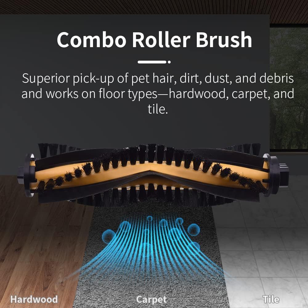 Replacement Accessories Kit Compatible or Ecovacs Deebot N79S N79 DN622 DN622.11 DN622.31 N79W N79se and Deebot 500 DC3G Robot Vacuum with 1 Roller Brush 3 ilter Sets 4 Side Brushes.