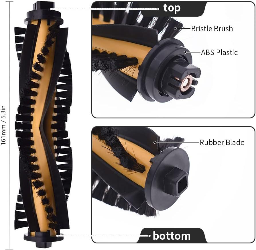 Replacement Accessories Kit Compatible or Ecovacs Deebot N79S N79 DN622 DN622.11 DN622.31 N79W N79se and Deebot 500 DC3G Robot Vacuum with 1 Roller Brush 3 ilter Sets 4 Side Brushes.
