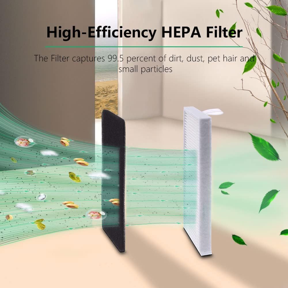 Replacement Accessories Kit Compatible or Ecovacs Deebot N79S N79 DN622 DN622.11 DN622.31 N79W N79se and Deebot 500 DC3G Robot Vacuum with 1 Roller Brush 3 ilter Sets 4 Side Brushes.