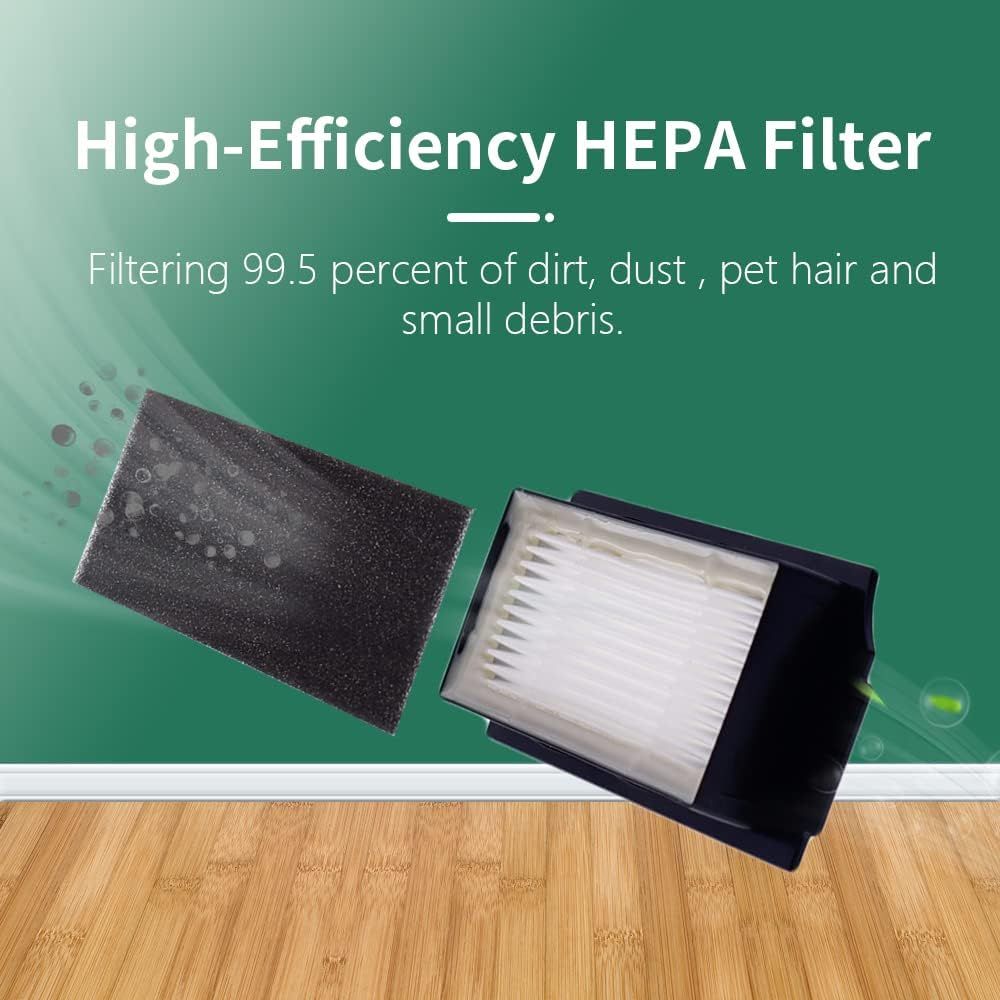 Replacement Parts Compatible with Ecovacs Deebot X1 Plus/Turbo/Omni, T10 Plus/Omni, Robot Vacuum Accessories 1 Roller 4 ilter Sets 6 Side Brushes.