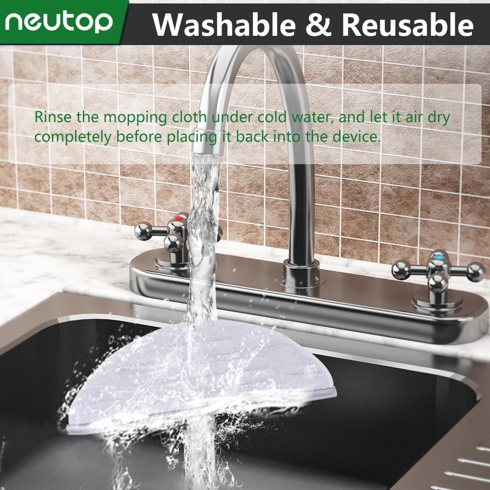 Mop Cloths Pads, Compatible with S8, S8+, S7, S7+, S7 MaxV Plus/MaxV Ultra/Pro Ultra, Robot Vacuum Cleaners, Washable Spare Parts Accessories, 6-Pack.
