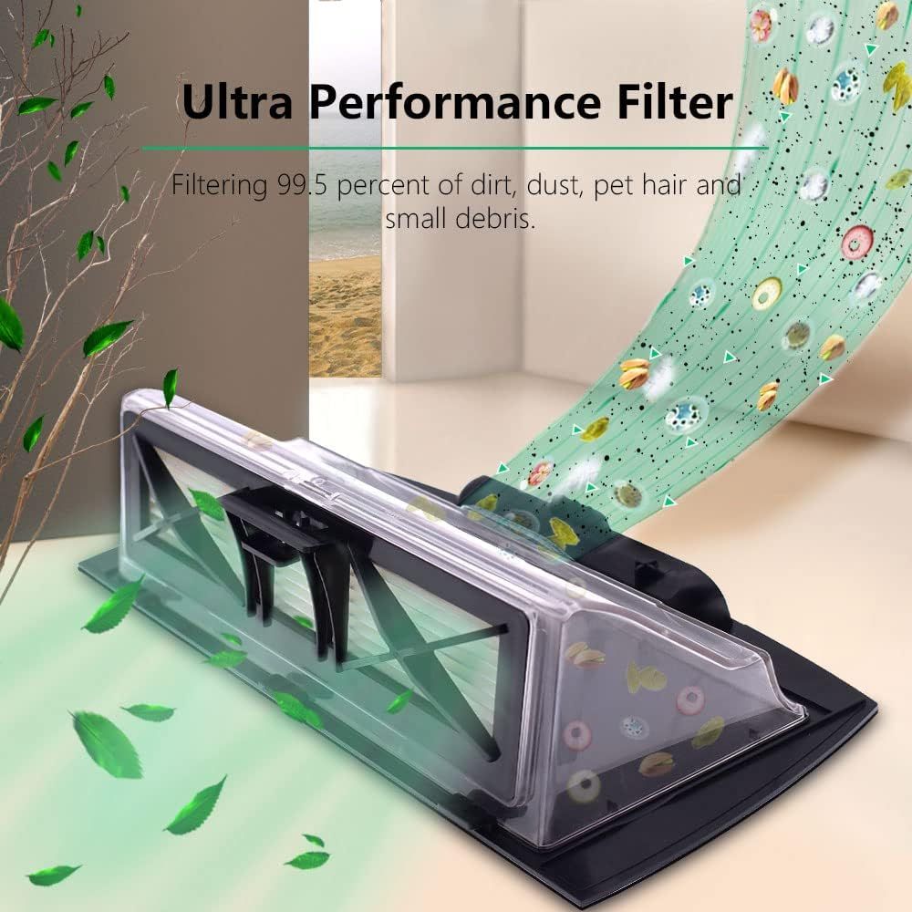 Replacement Ultra Perormance ilters Side Brushes Compatible with Neato Botvac Connected Series D10 D9 D8 D3 D4 D5 D6 D7 and Botvac D Series D75 D80 D85 Robot Vacuums,10-Pack.