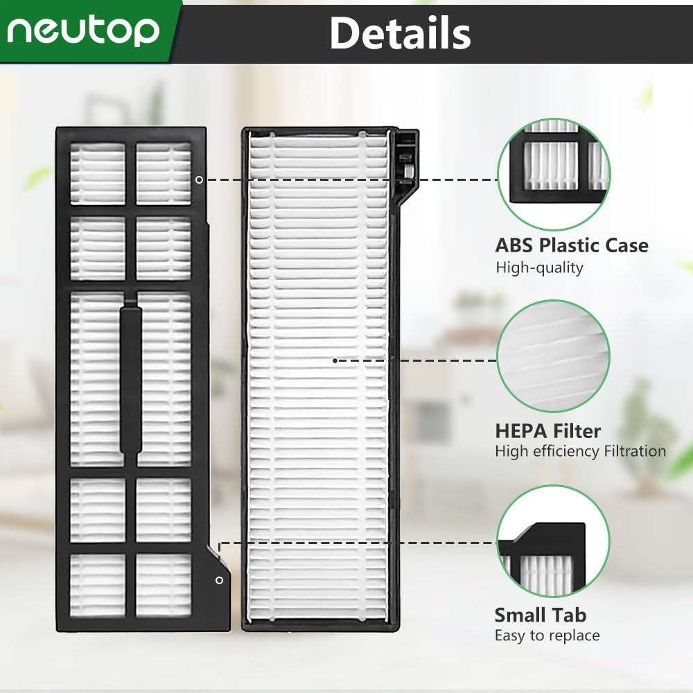 Hepa ilter Replacement Set, Compatible with euy X10 Pro Omni, Robot Vacuum Accessories Parts, 8-pack