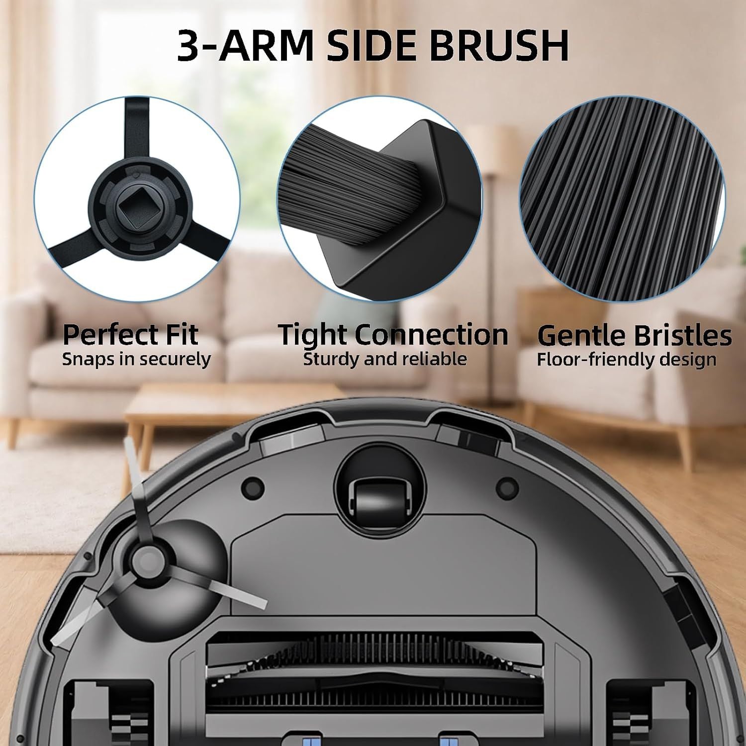 WVCR200S Accessories Kit or WYZE Robot Vacuum Cleaner WVCR200S Replacement Parts Kit, 2 Main Roller Brush, 6 Hepa ilter, 8 Side Brush, 1 Cleaning Tools 17PCS