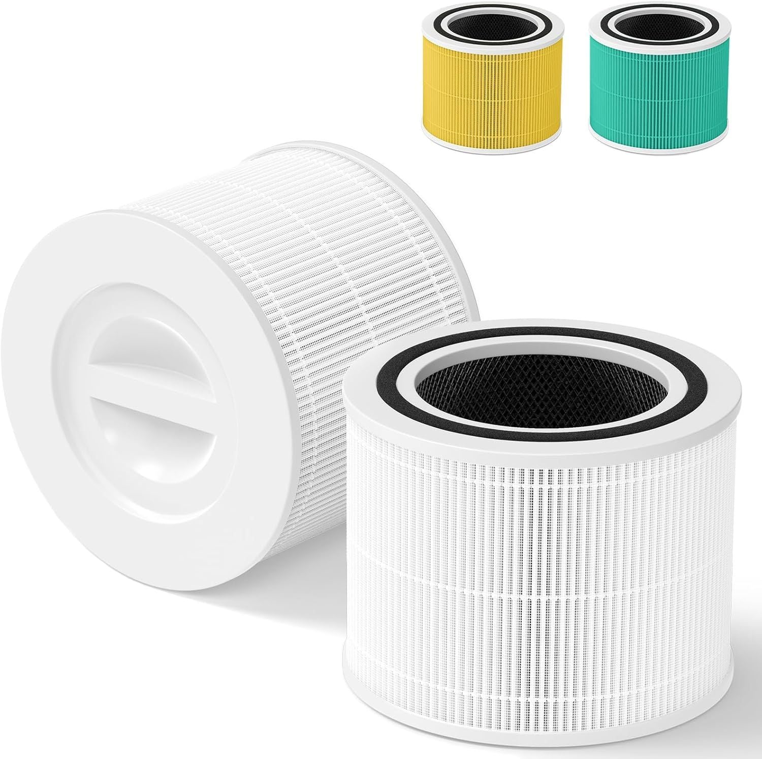 Core 300 Replacement ilter or LEVOIT Core 300, Core 300-P, Core 300S Vortex Air Air Puriier, 3-in-1 H13 Grade True HEPA ilter Replacement 2 Pack, Compare Part No. Core 300-R White