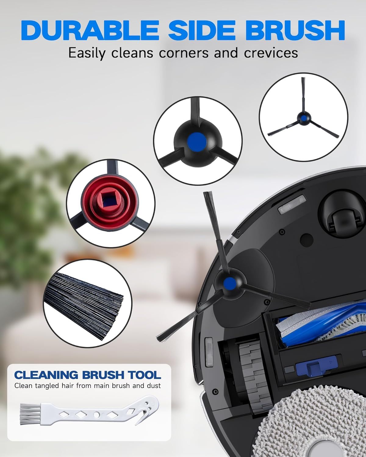 Accessories or ECOVACS DEEBOT T30S/T30S PRO/T30S AI Robot Vacuum, Quality Replacement Parts or Better Cleaning Perormance